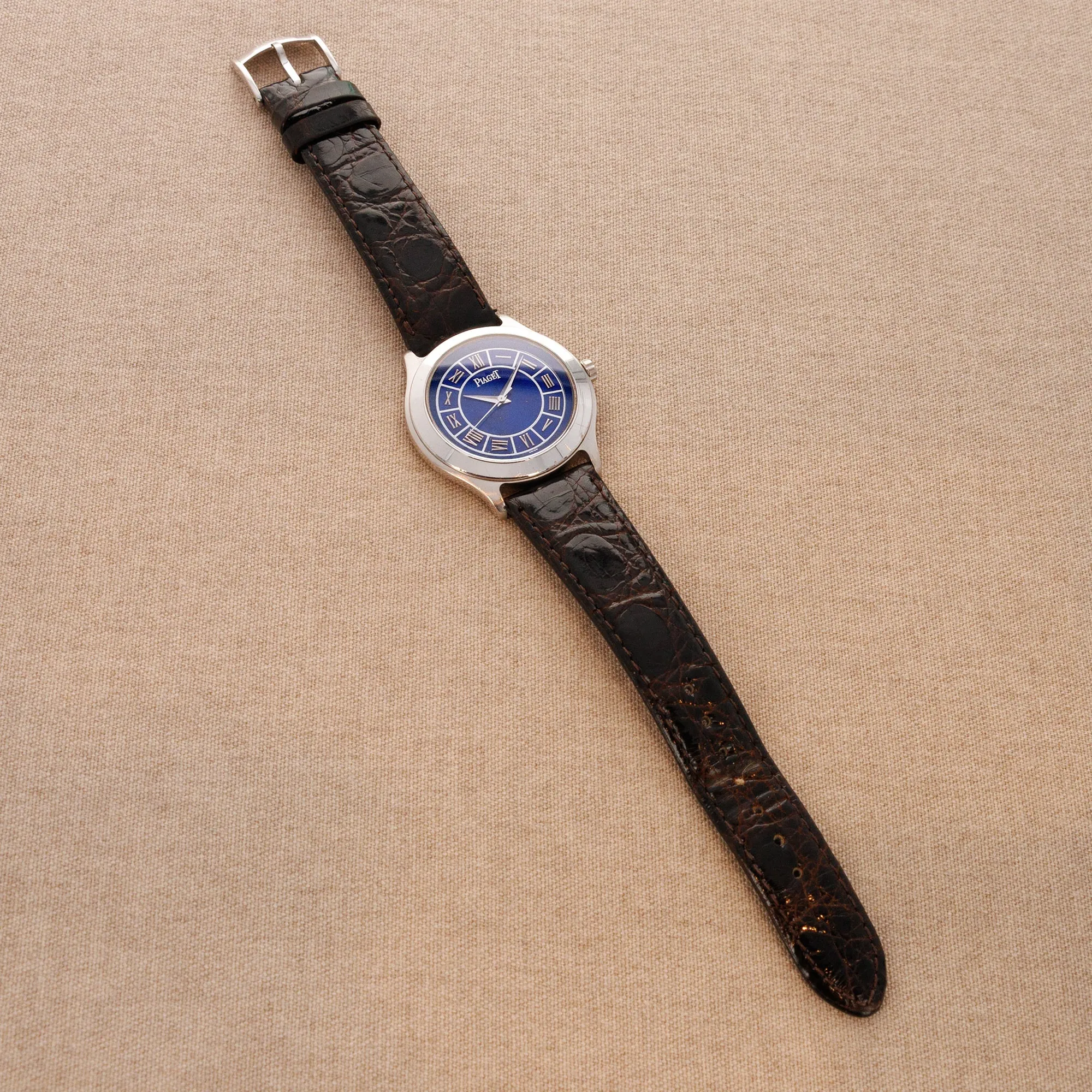 Piaget White Gold Lapis Lazuli Watch Ref. 26011