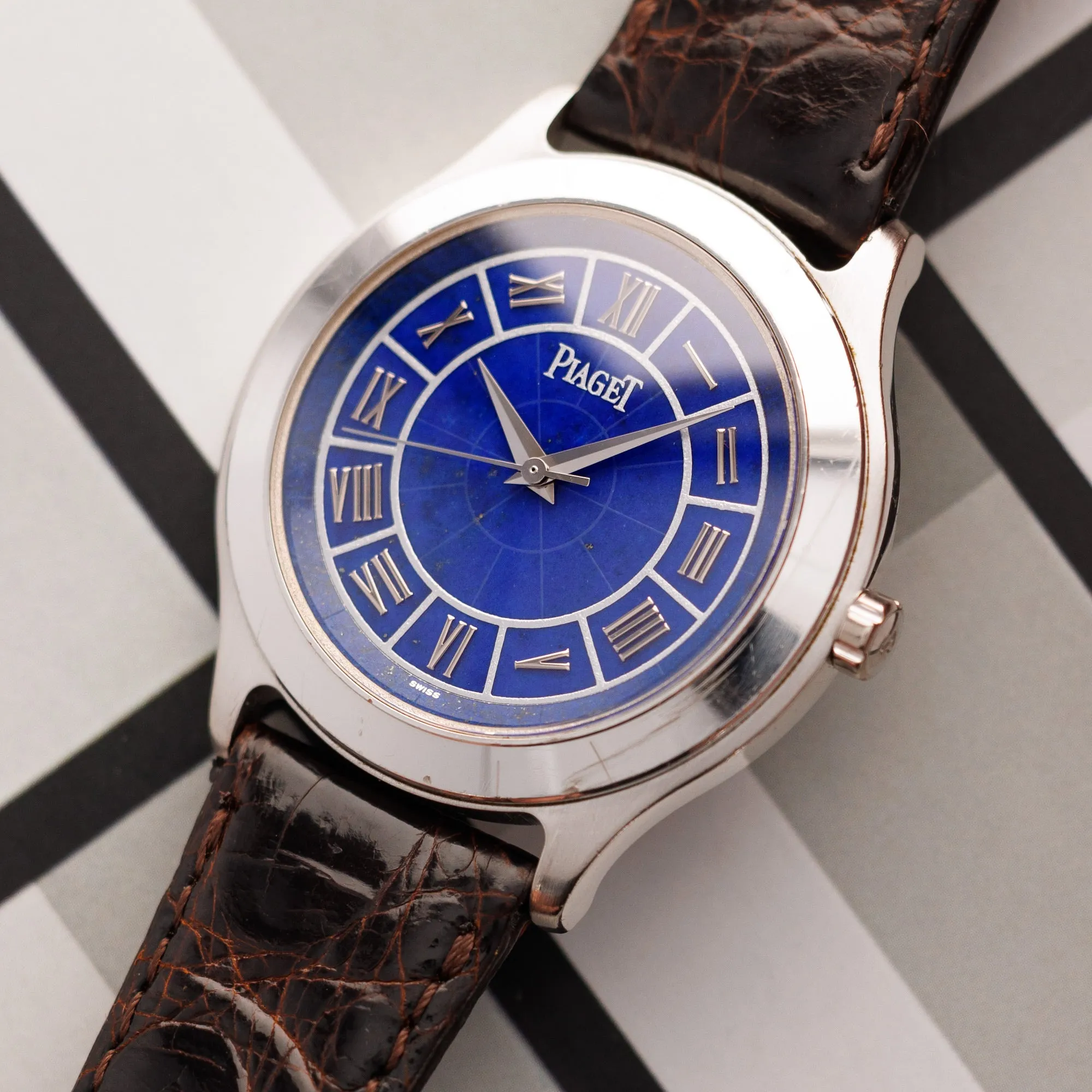 Piaget White Gold Lapis Lazuli Watch Ref. 26011