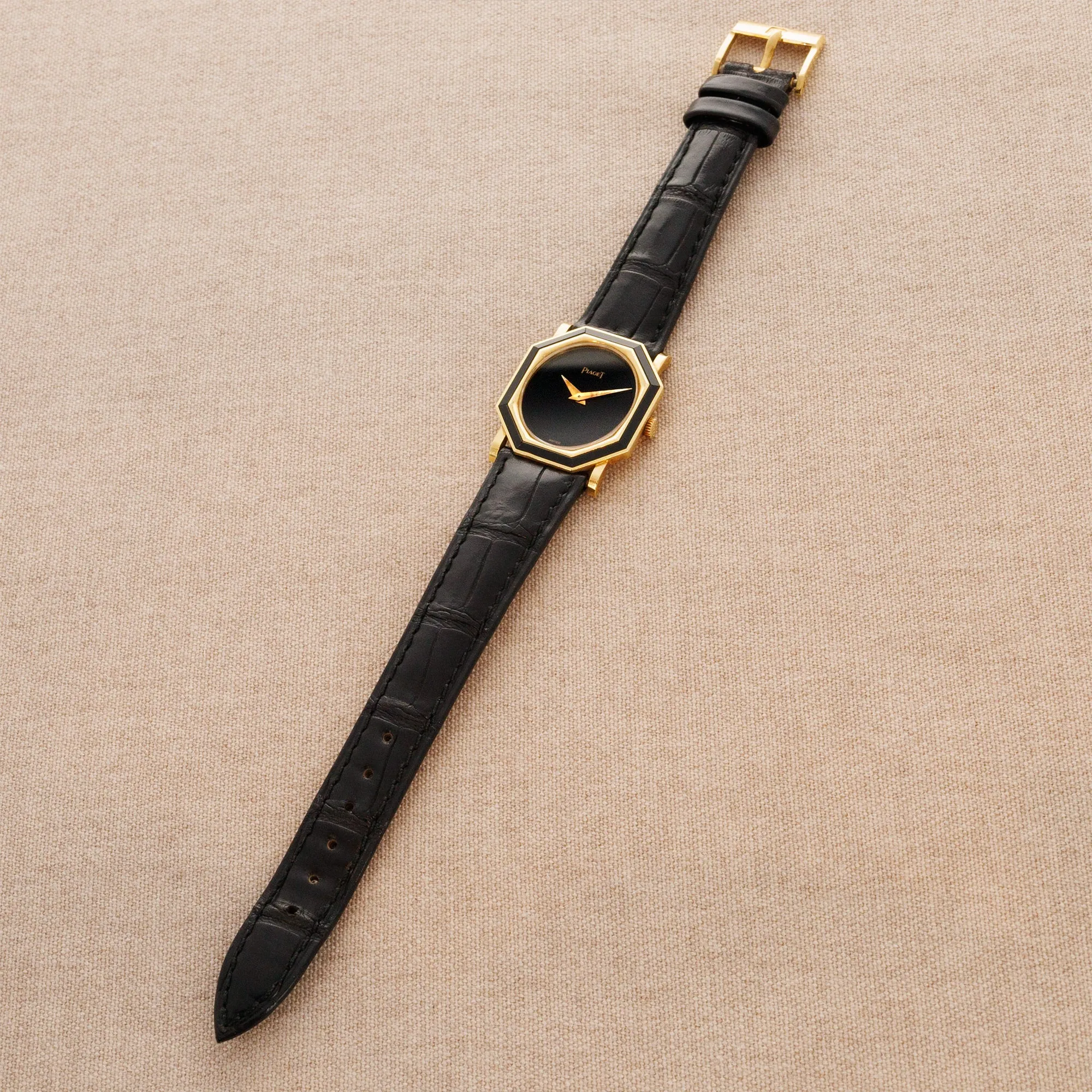 Piaget Yellow Gold and Onyx Watch Ref. 9341