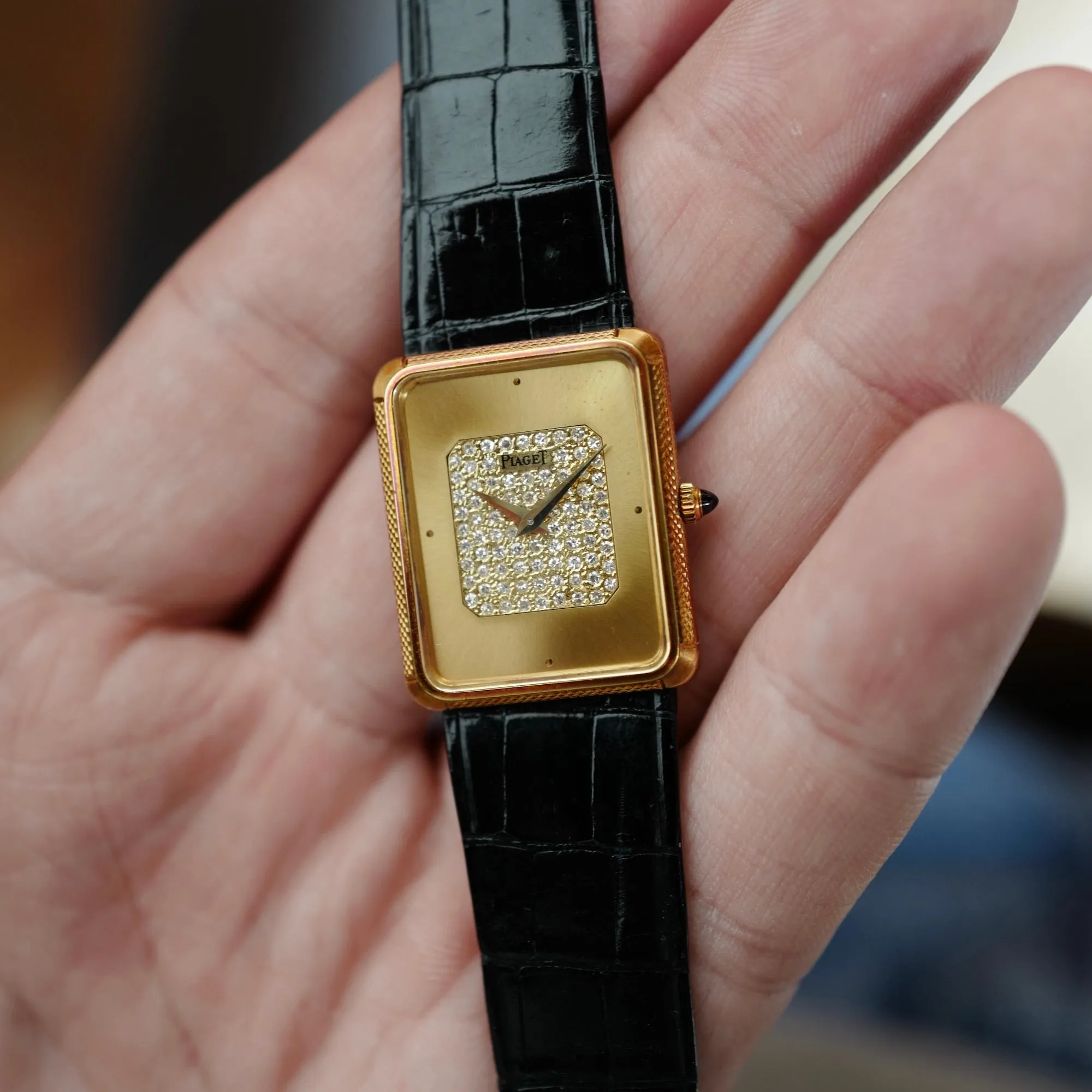 Piaget Yellow Gold Diamond Dial Ref. 9297 in Like New Condition