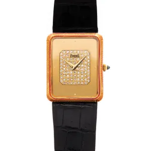 Piaget Yellow Gold Diamond Dial Ref. 9297 in Like New Condition