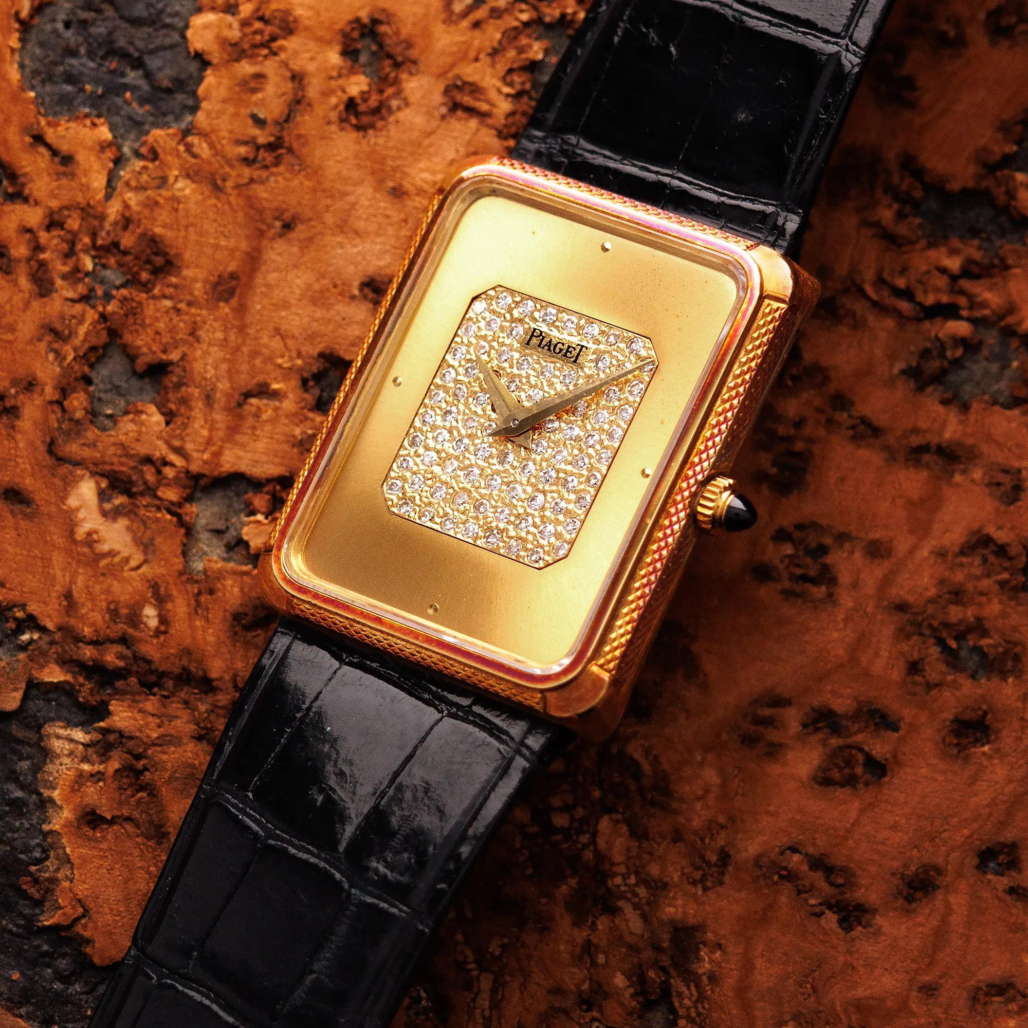 Piaget Yellow Gold Diamond Dial Ref. 9297 in Like New Condition
