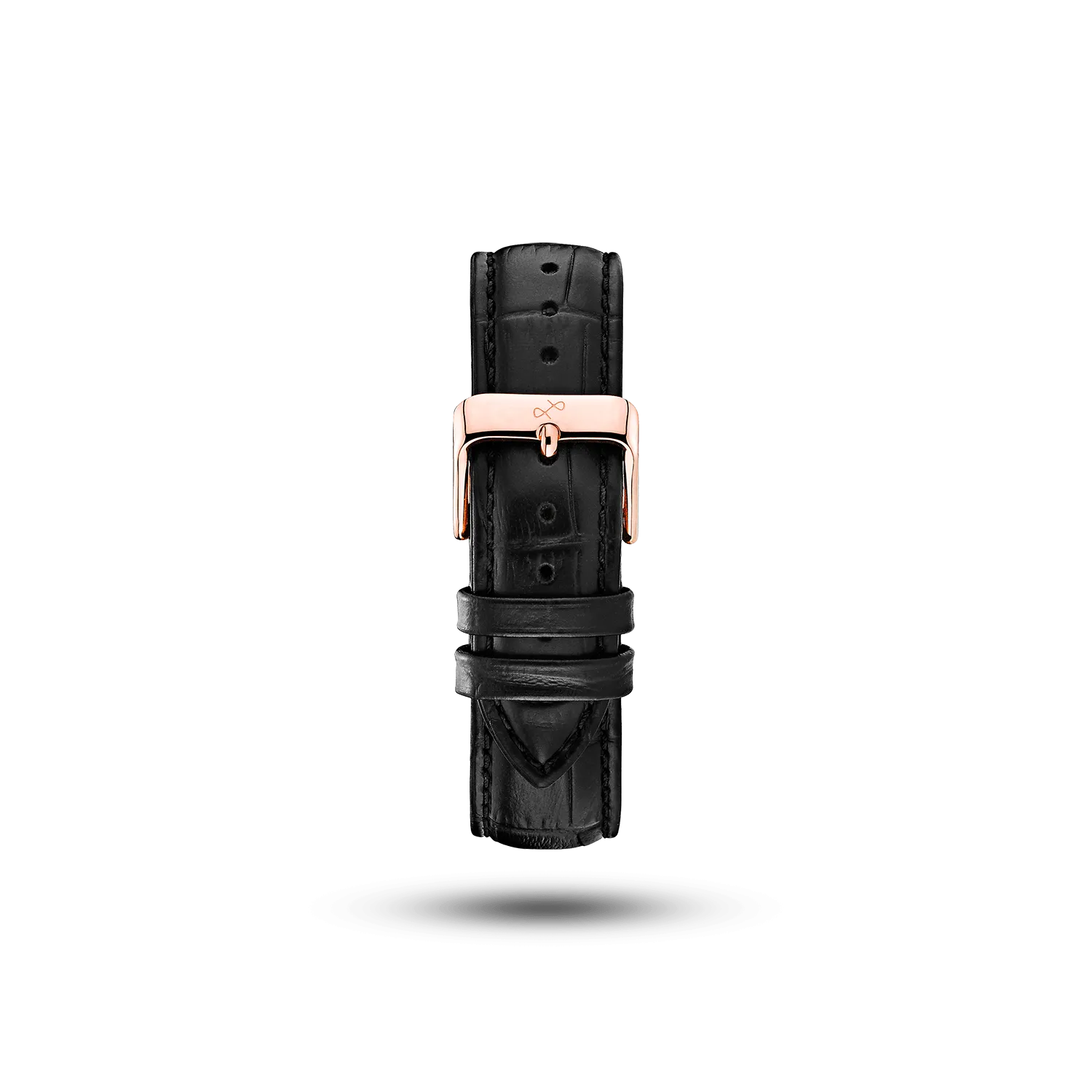 Pin Buckle - Black Croco