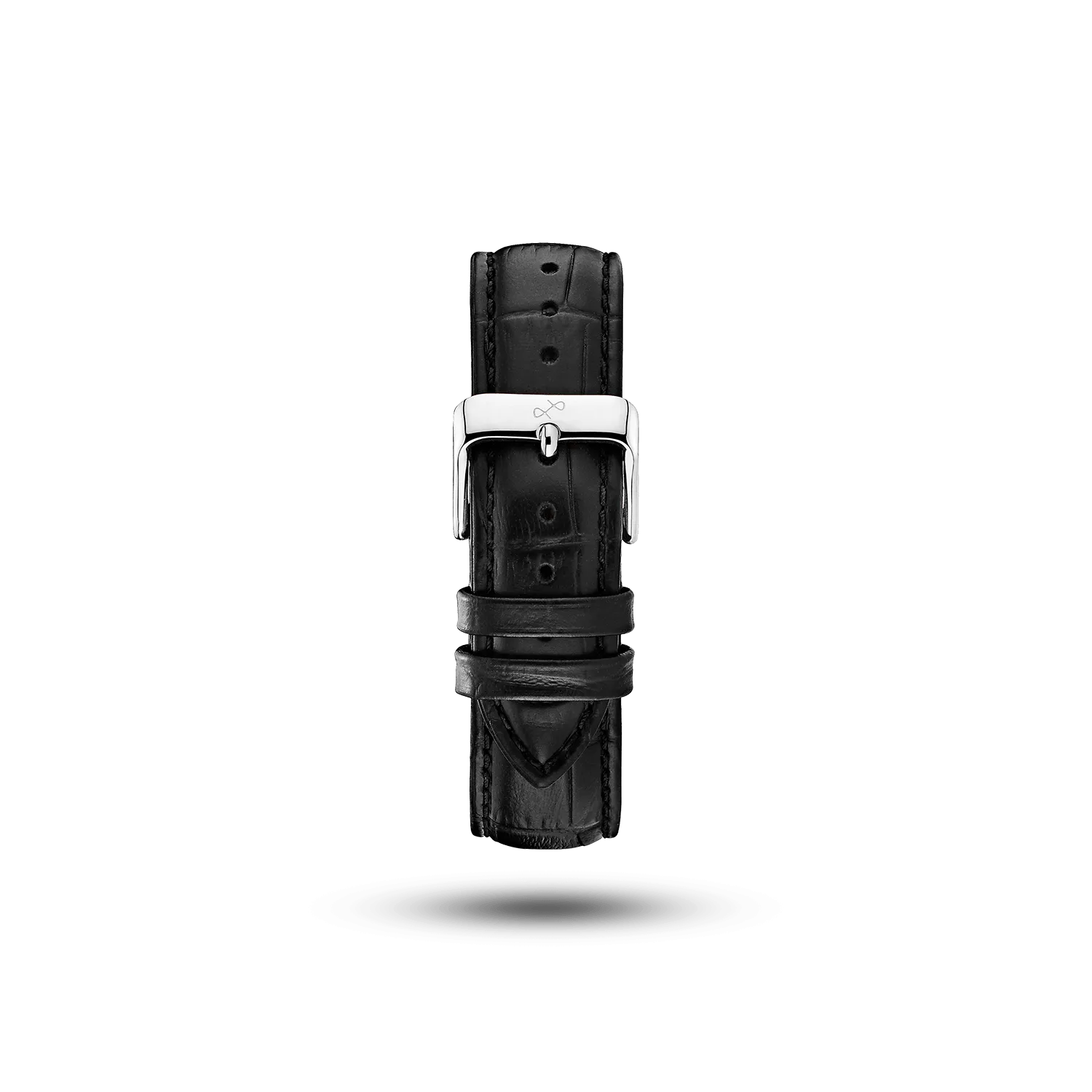 Pin Buckle - Black Croco
