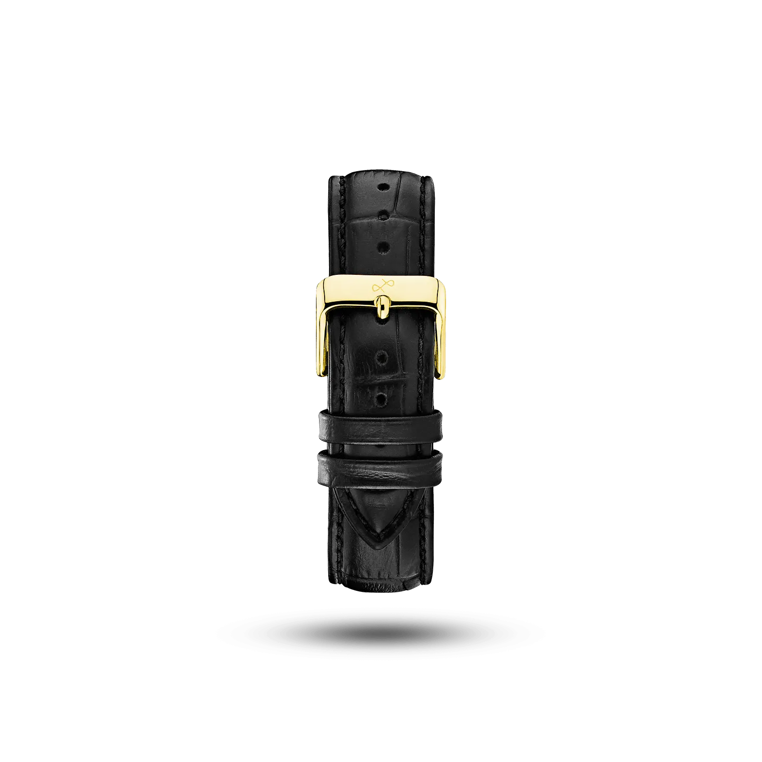 Pin Buckle - Black Croco
