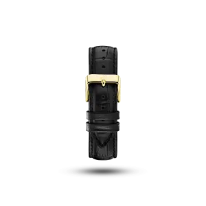 Pin Buckle - Black Croco