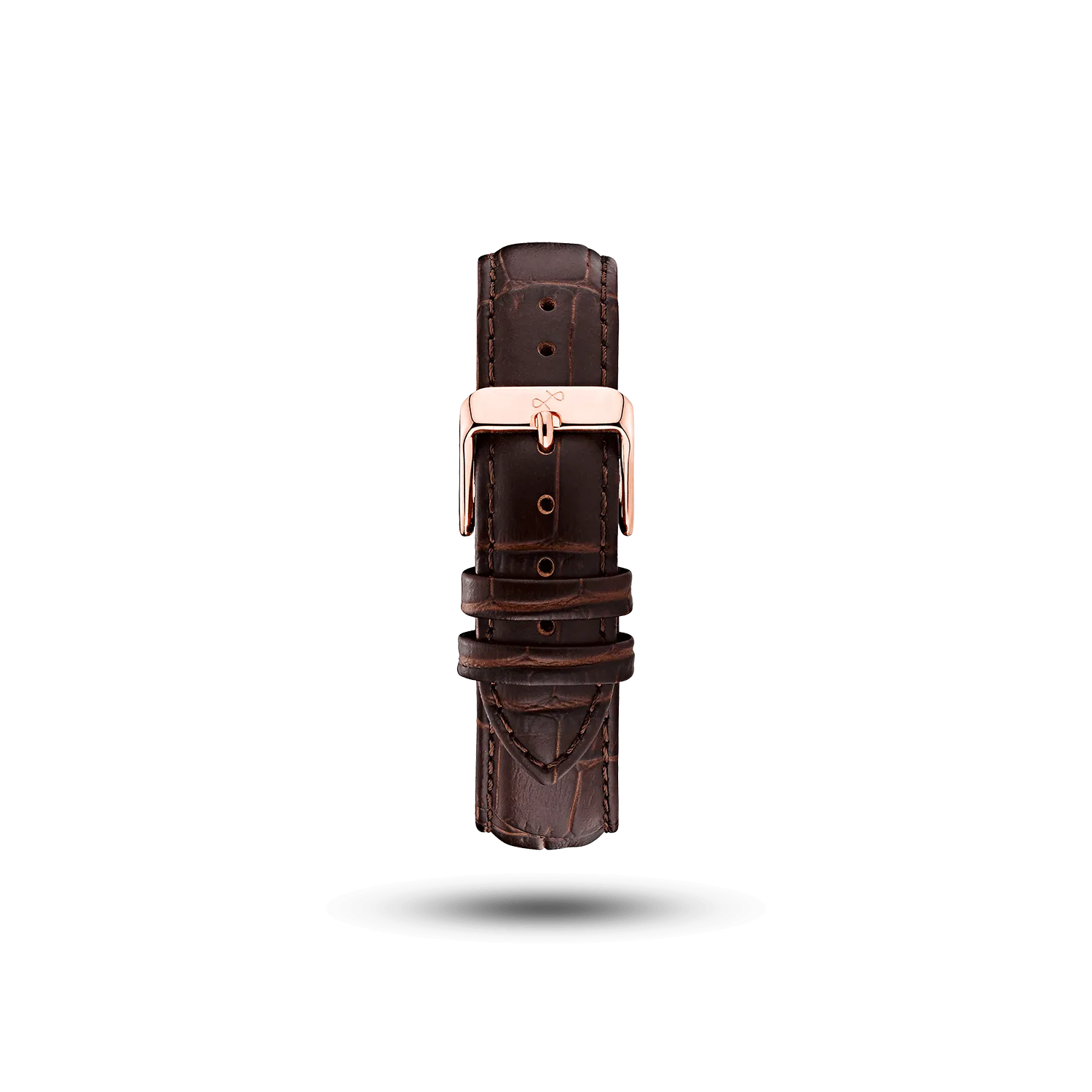 Pin Buckle - Brown Croco