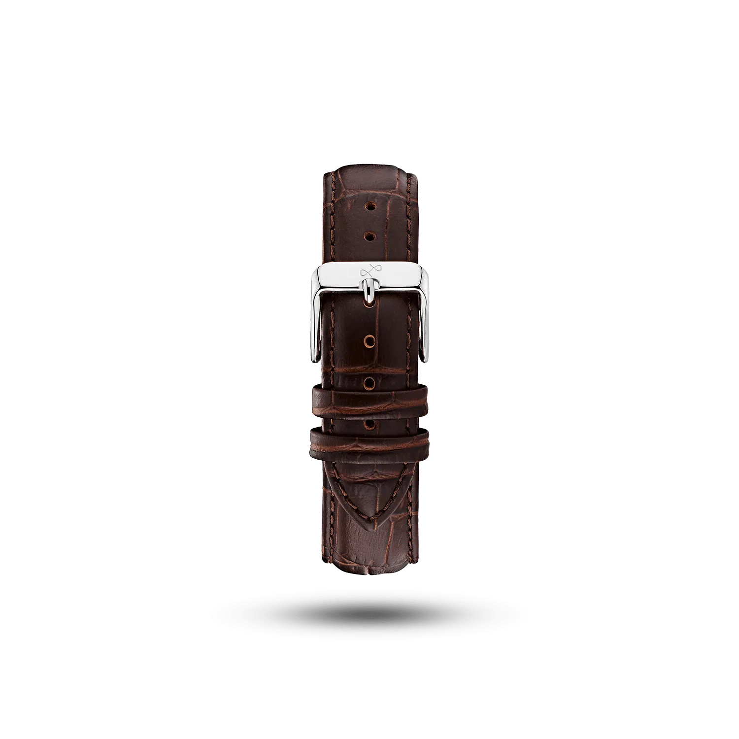 Pin Buckle - Brown Croco