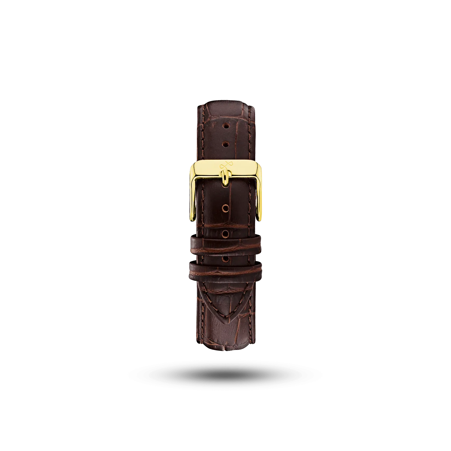 Pin Buckle - Brown Croco