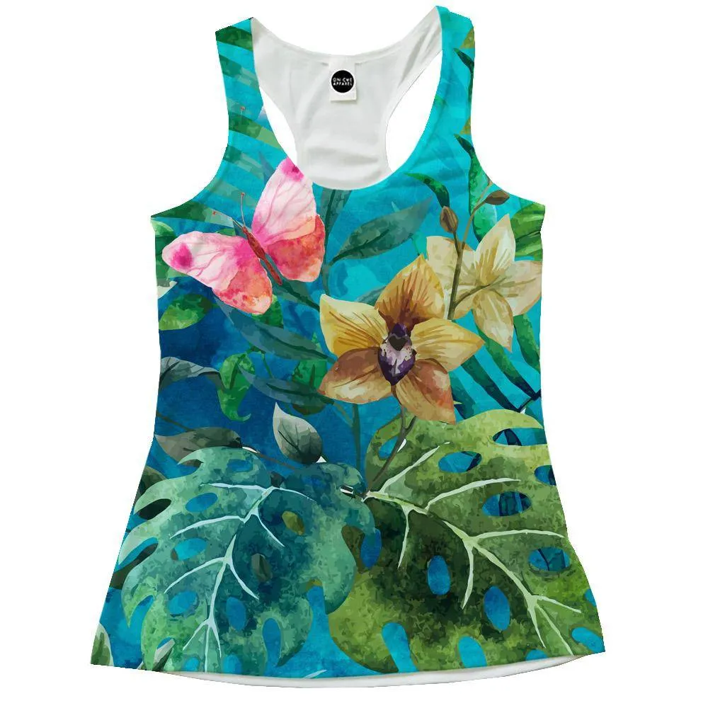Pink Butterfly Racerback