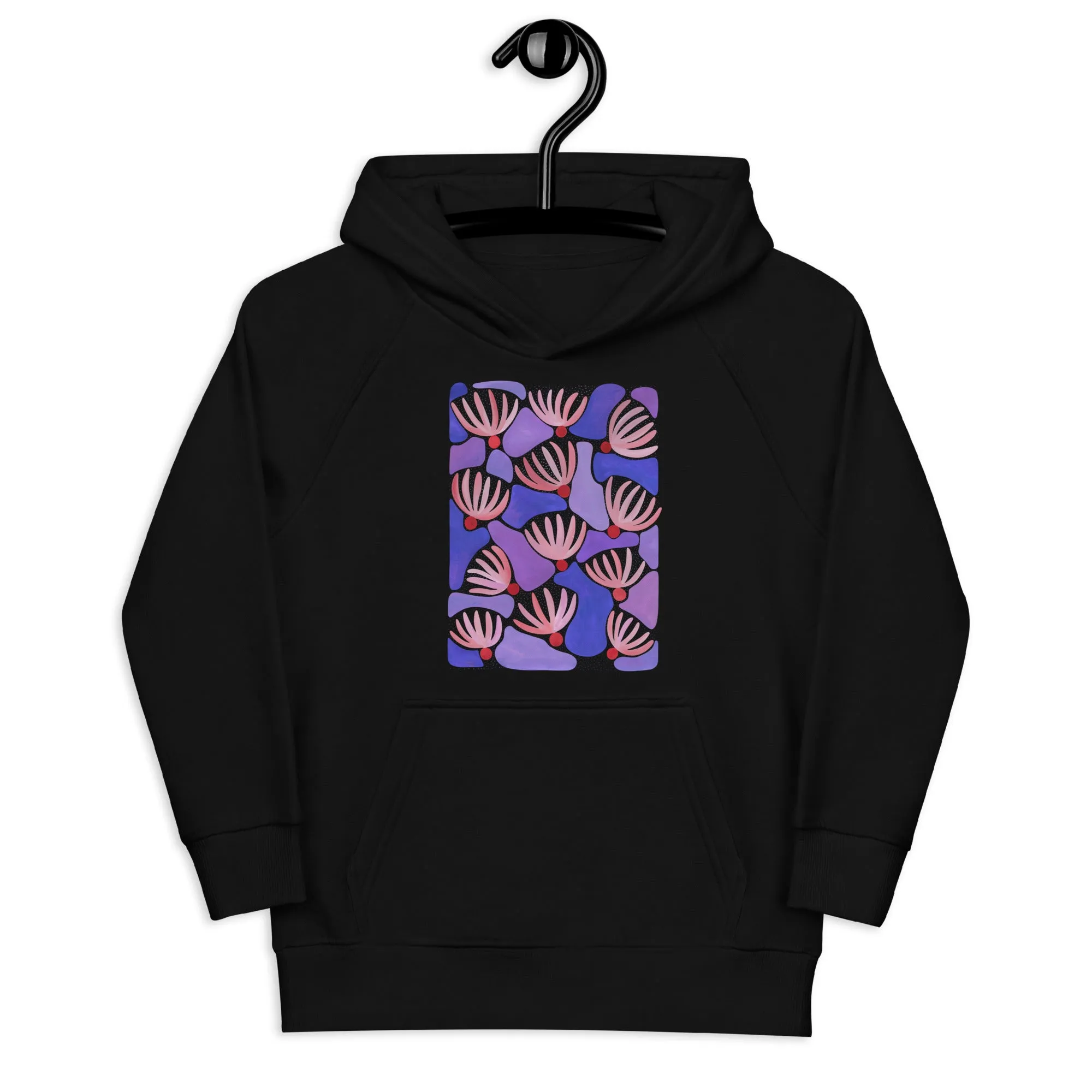 Pink Flowers - Kid's Eco Hoodie