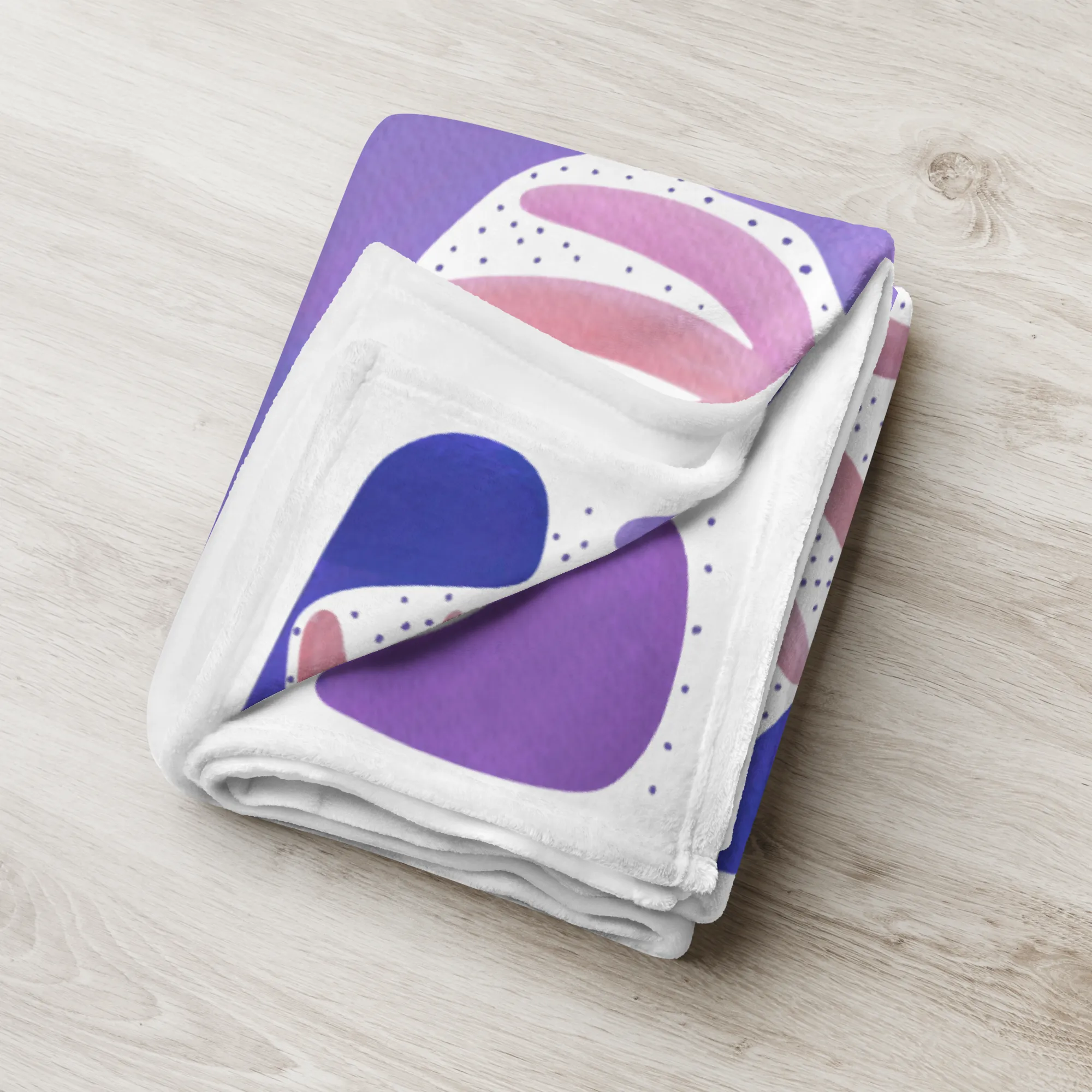 Pink Flowers - Throw Blanket
