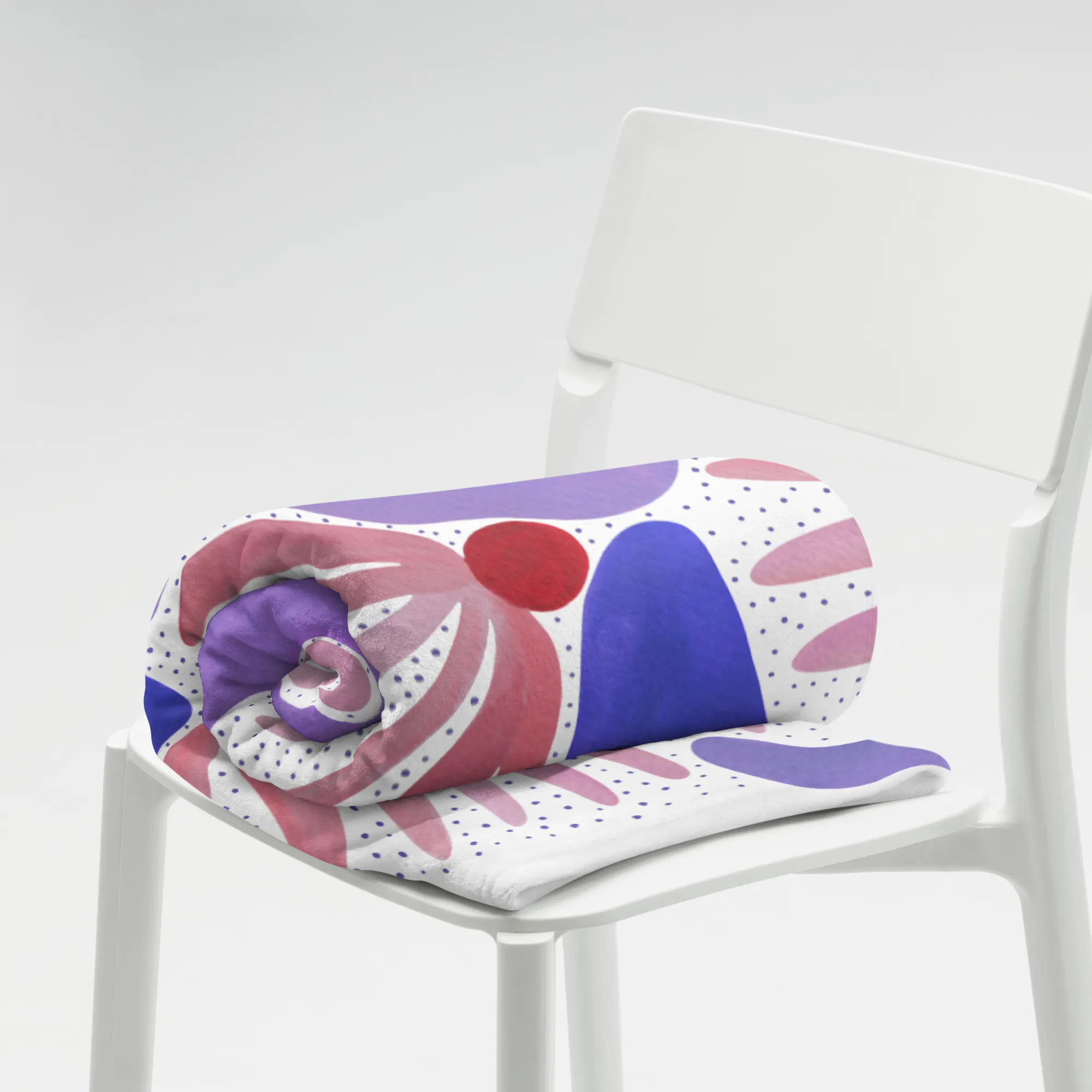 Pink Flowers - Throw Blanket