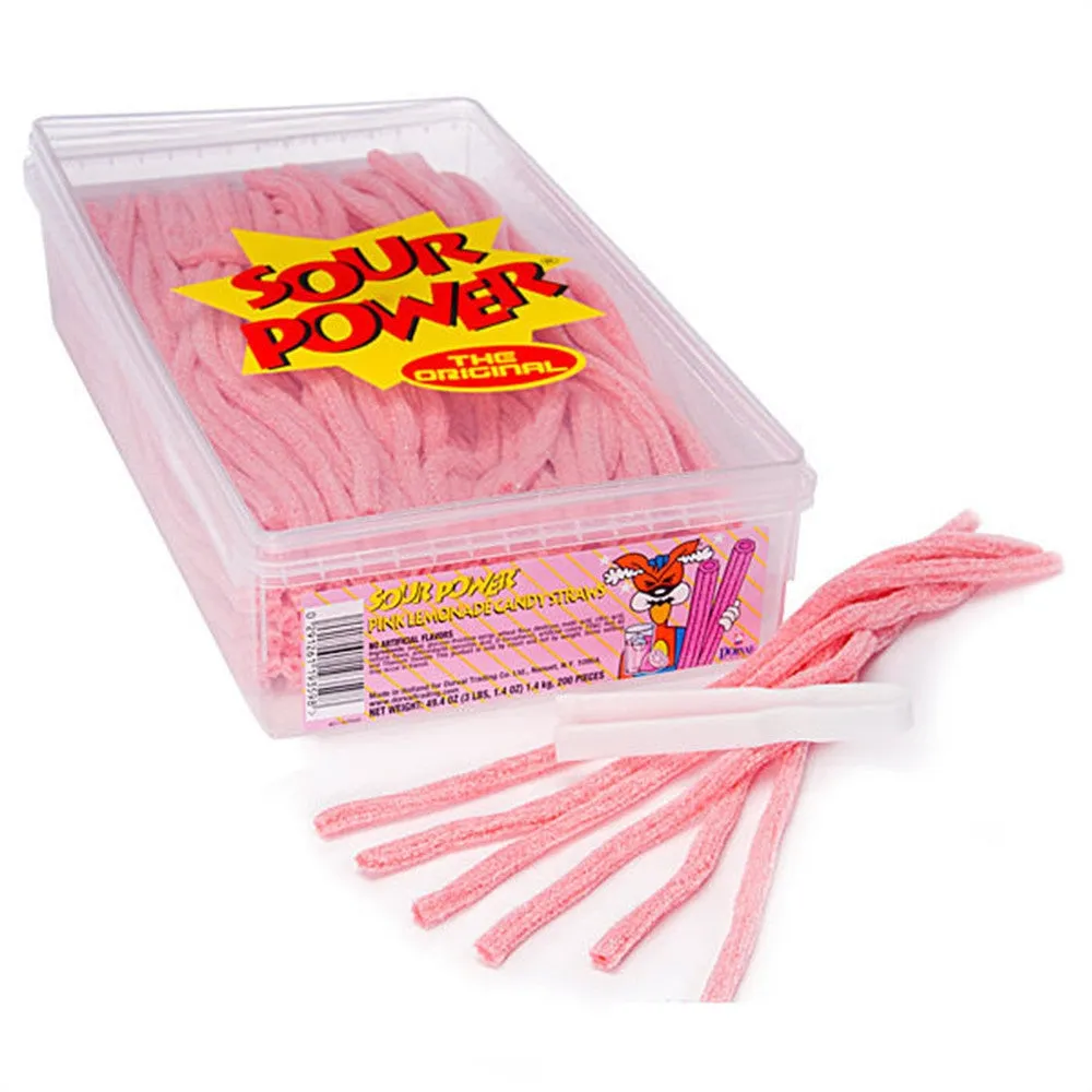 Pink Lemonade Sour Power Straws 200CT
