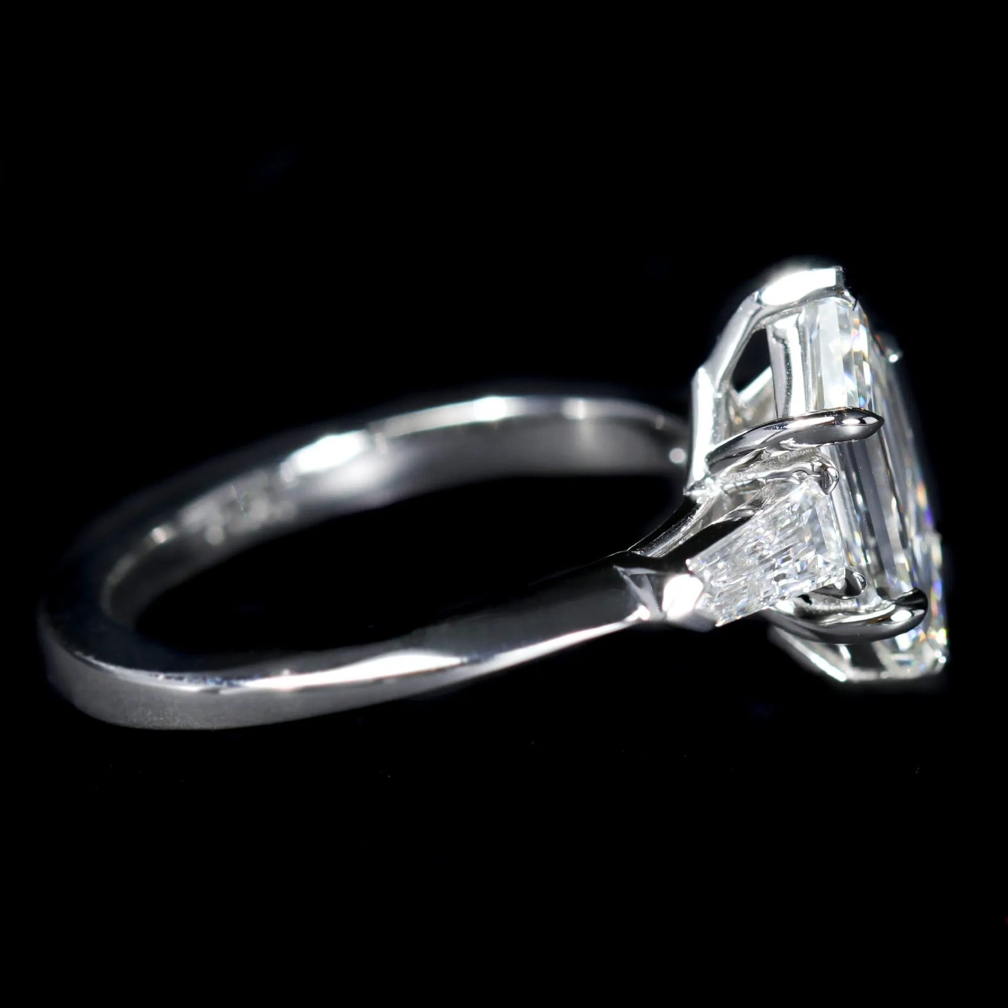 Platinum GIA 2.00 Carat Hexagon Cut Diamond Engagement Ring