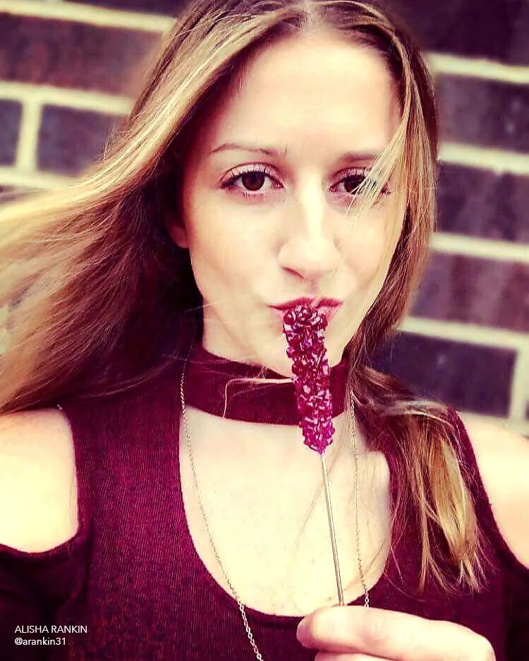 PLUM ROCK CANDY SWIZZLE STICK NECKLACE