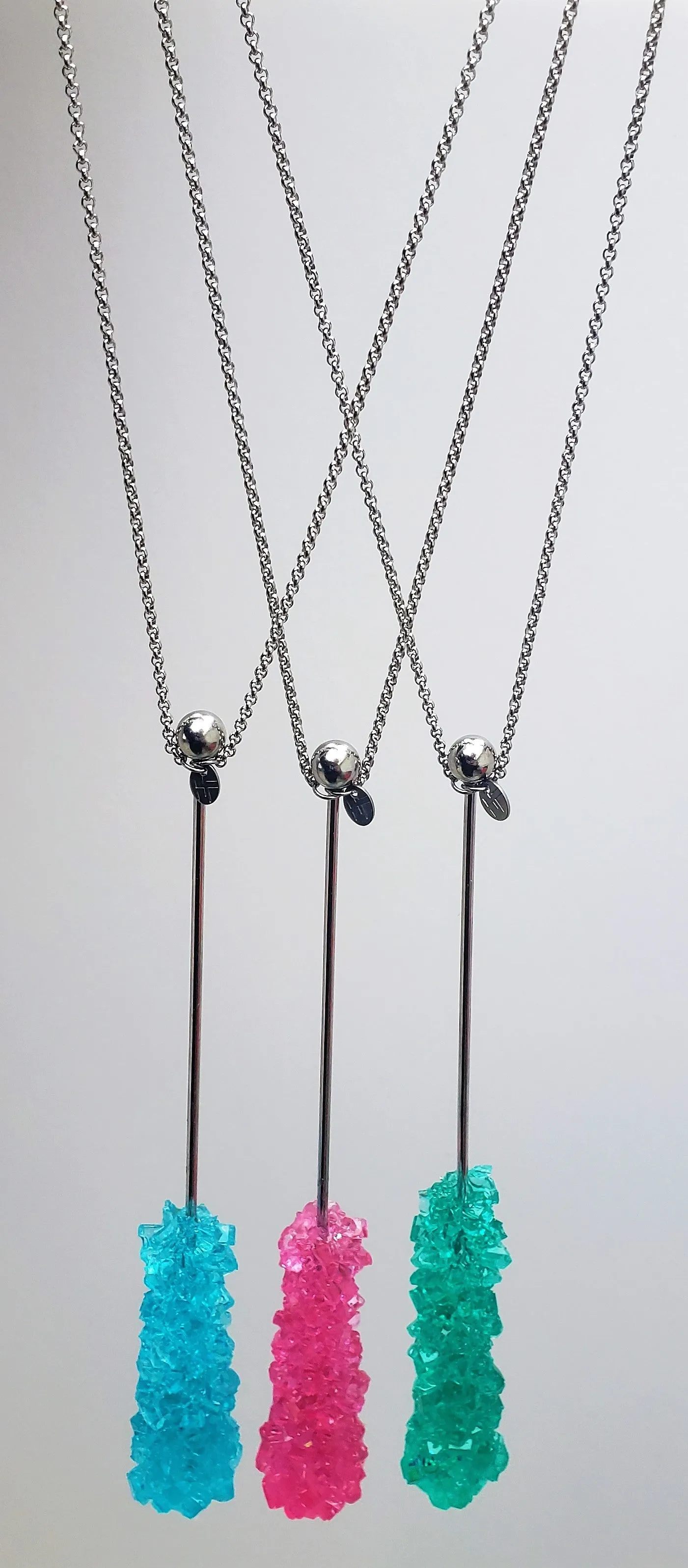 PLUM ROCK CANDY SWIZZLE STICK NECKLACE