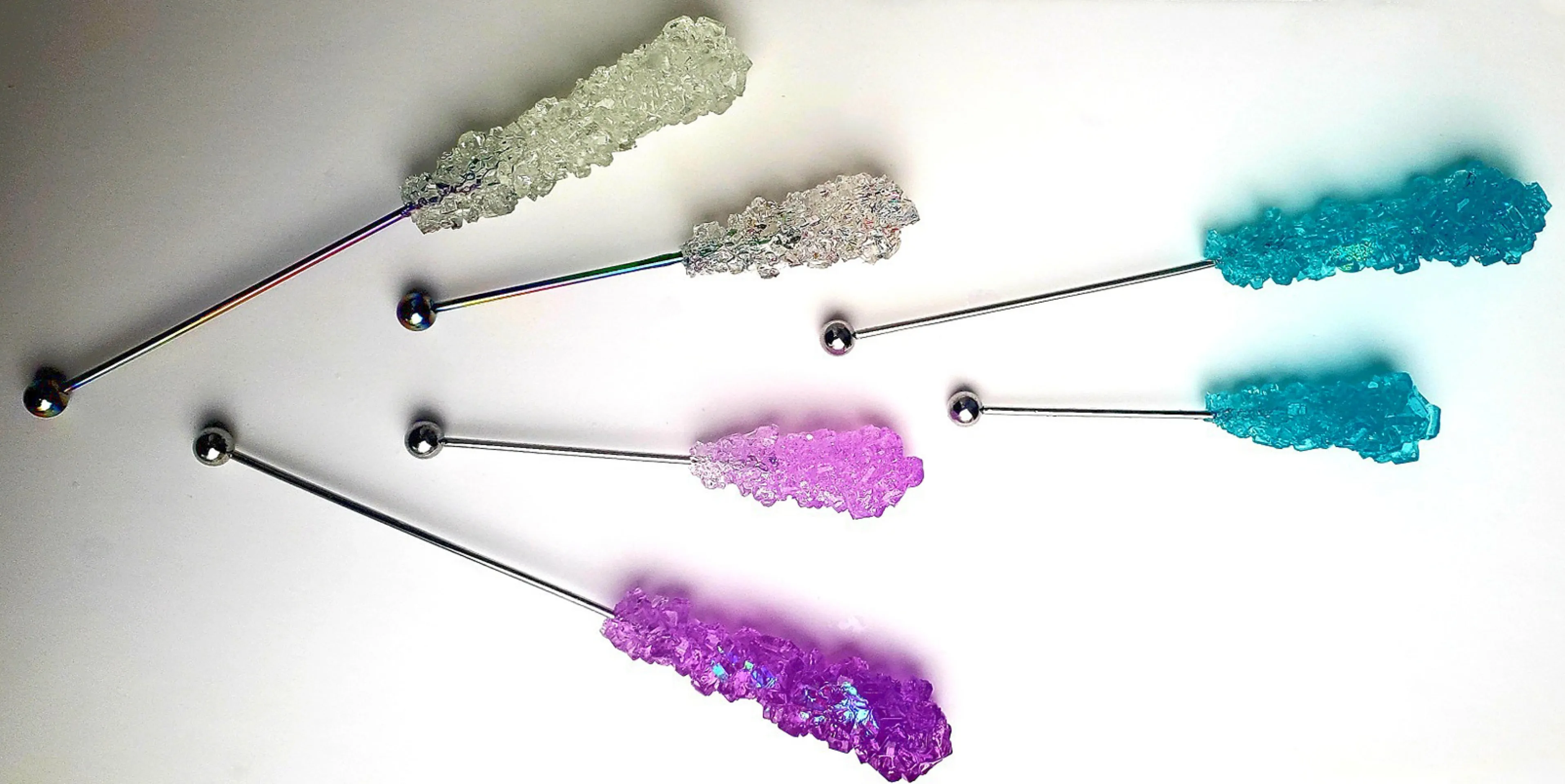 PLUM ROCK CANDY SWIZZLE STICK NECKLACE