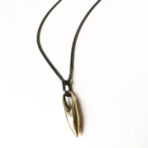 Plumb Line pendant - bronze