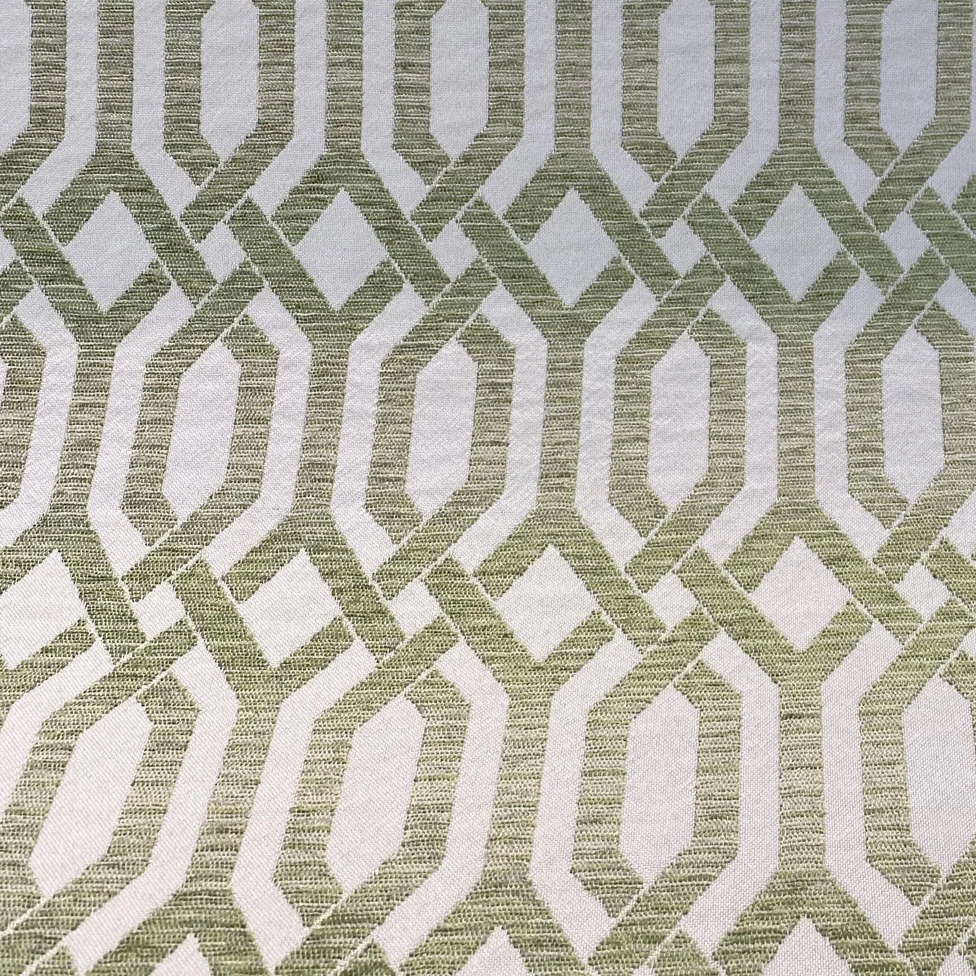 Plutus Green Beige Serene Meadow Imperial Trellis Luxury Throw Pillow