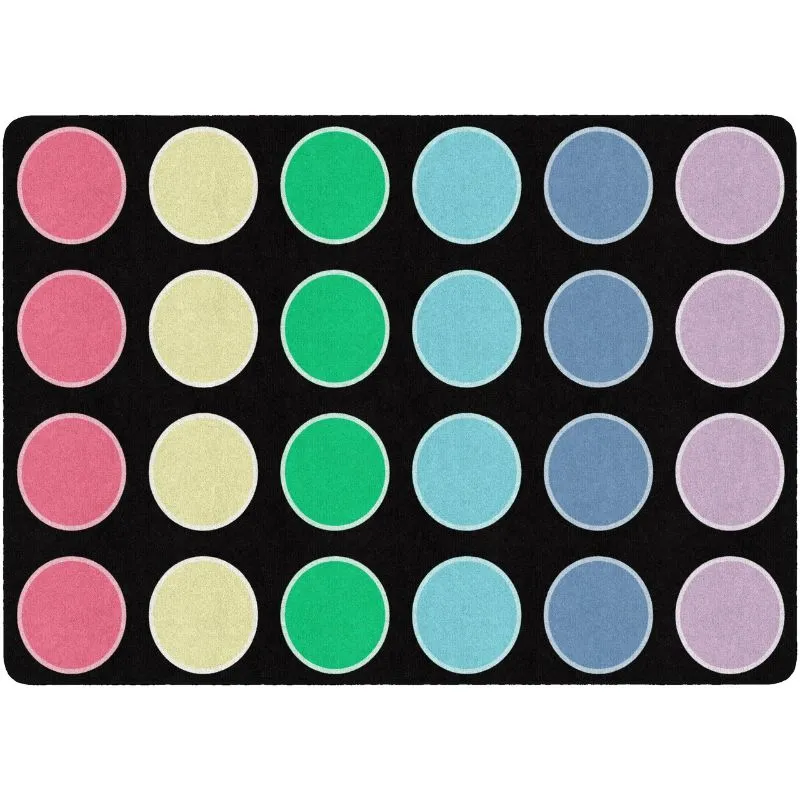 Pop of Color Dots Classroom Rug