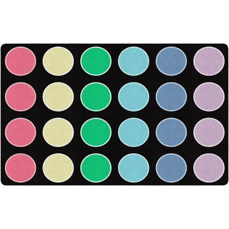 Pop of Color Dots Classroom Rug
