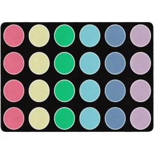 Pop of Color Dots Classroom Rug