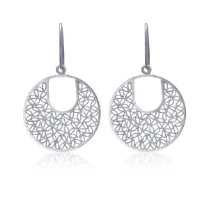 POPPY SILVER MEDIUM EARRINGS FILIGREE