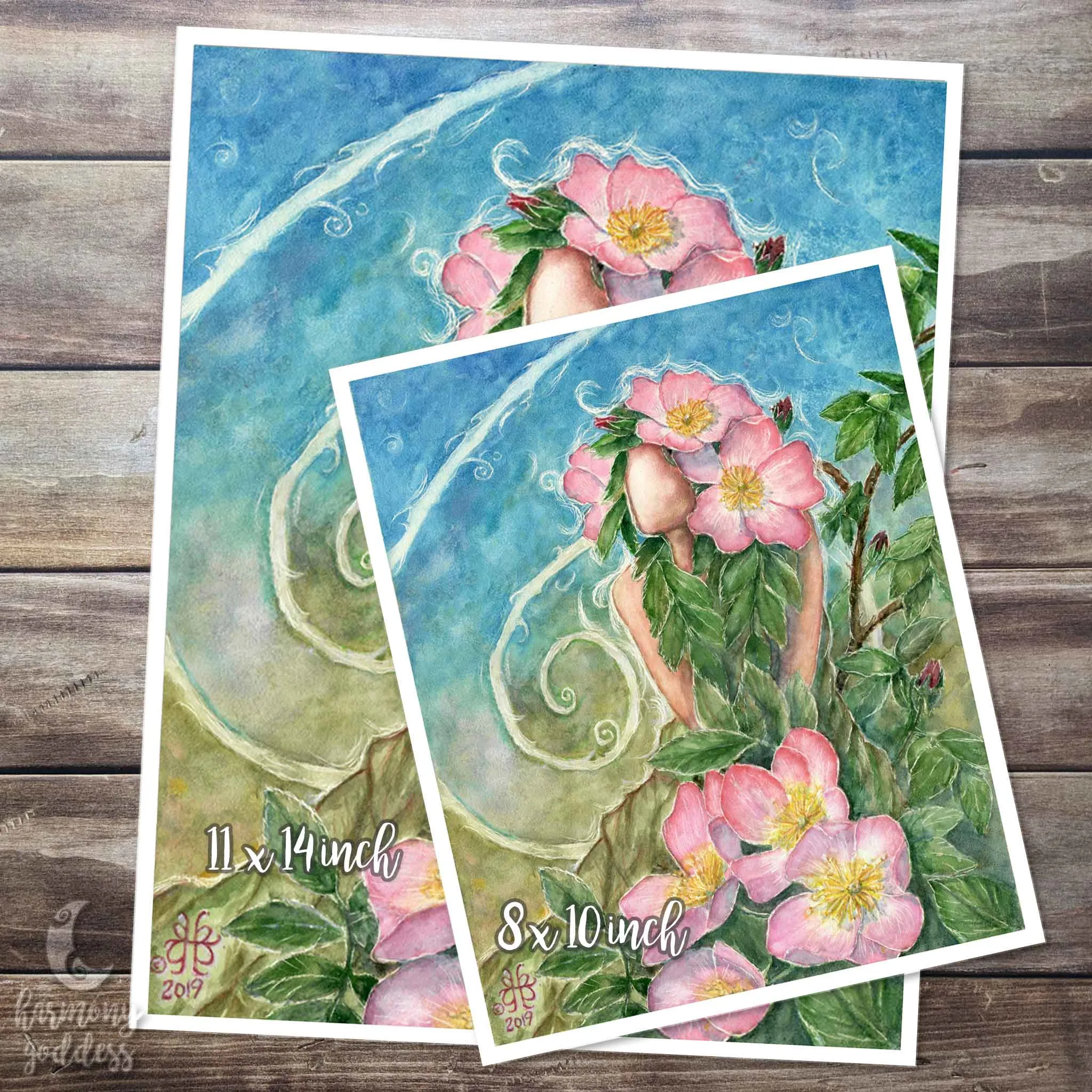 Prairie Rose Goddess Art Print