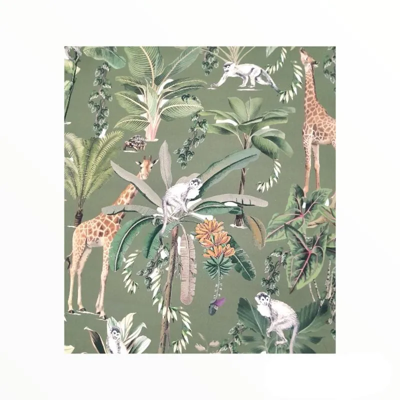 Printed Cotton Zambezi Green 140 cm