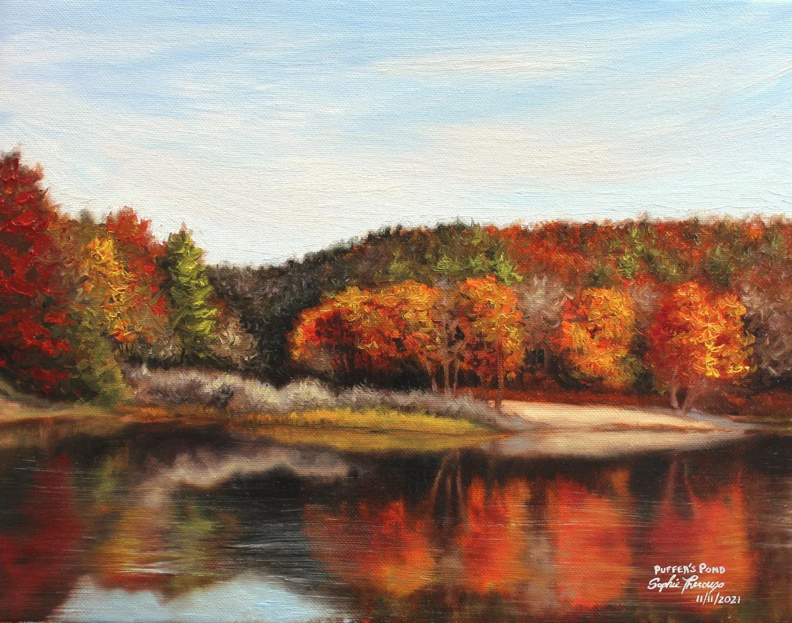 Puffer's Pond Massachusetts 11x14 Print