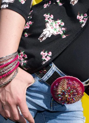 "Vintage Pink Belt & Buckle - Medium"