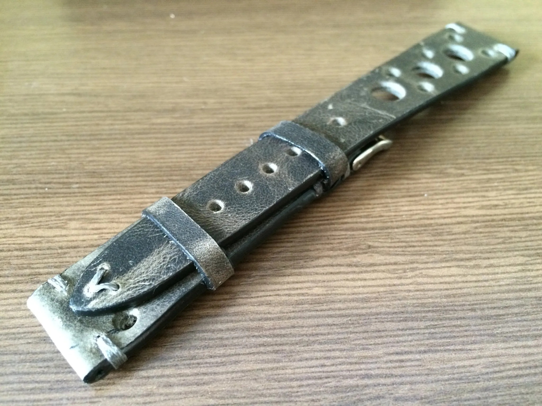 Rally & Racing Watch straps, Gray watch band, Leather watch Straps, 19mm watch strap, 18mm and 20mm watch band, FREE SHIPPING
