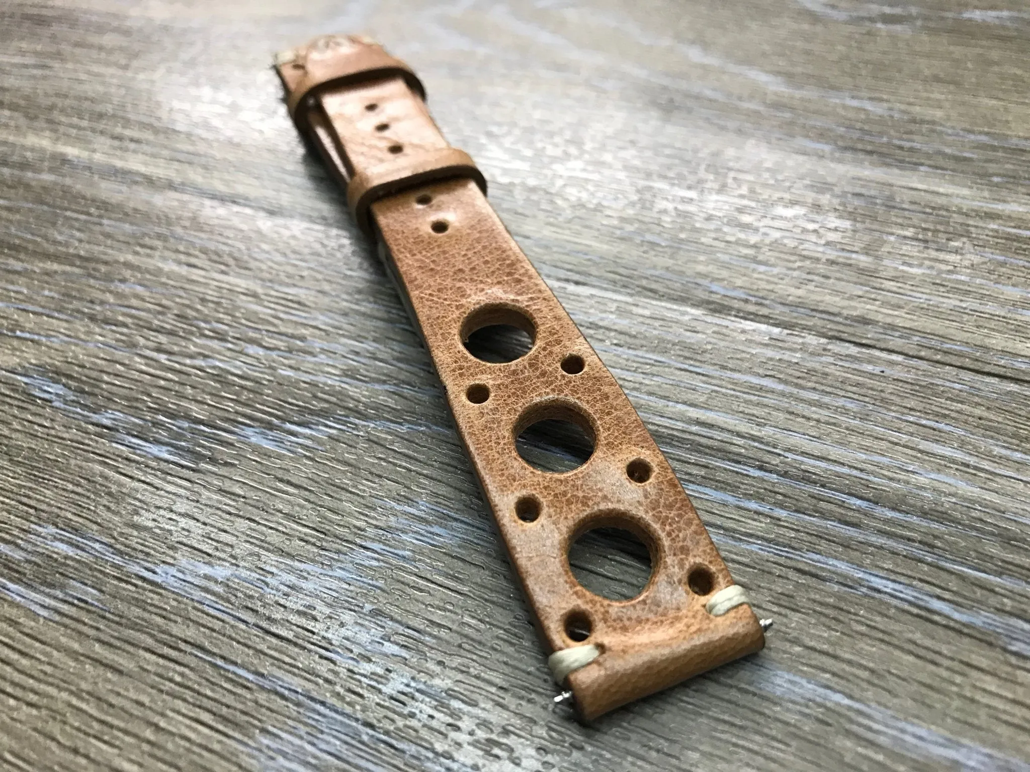 Rally & Racing Watch Straps, Leather watch band, Light Brown Watch Strap, Leather Watch Straps 20mm, 18mm, 19mm, FREE SHIPPING