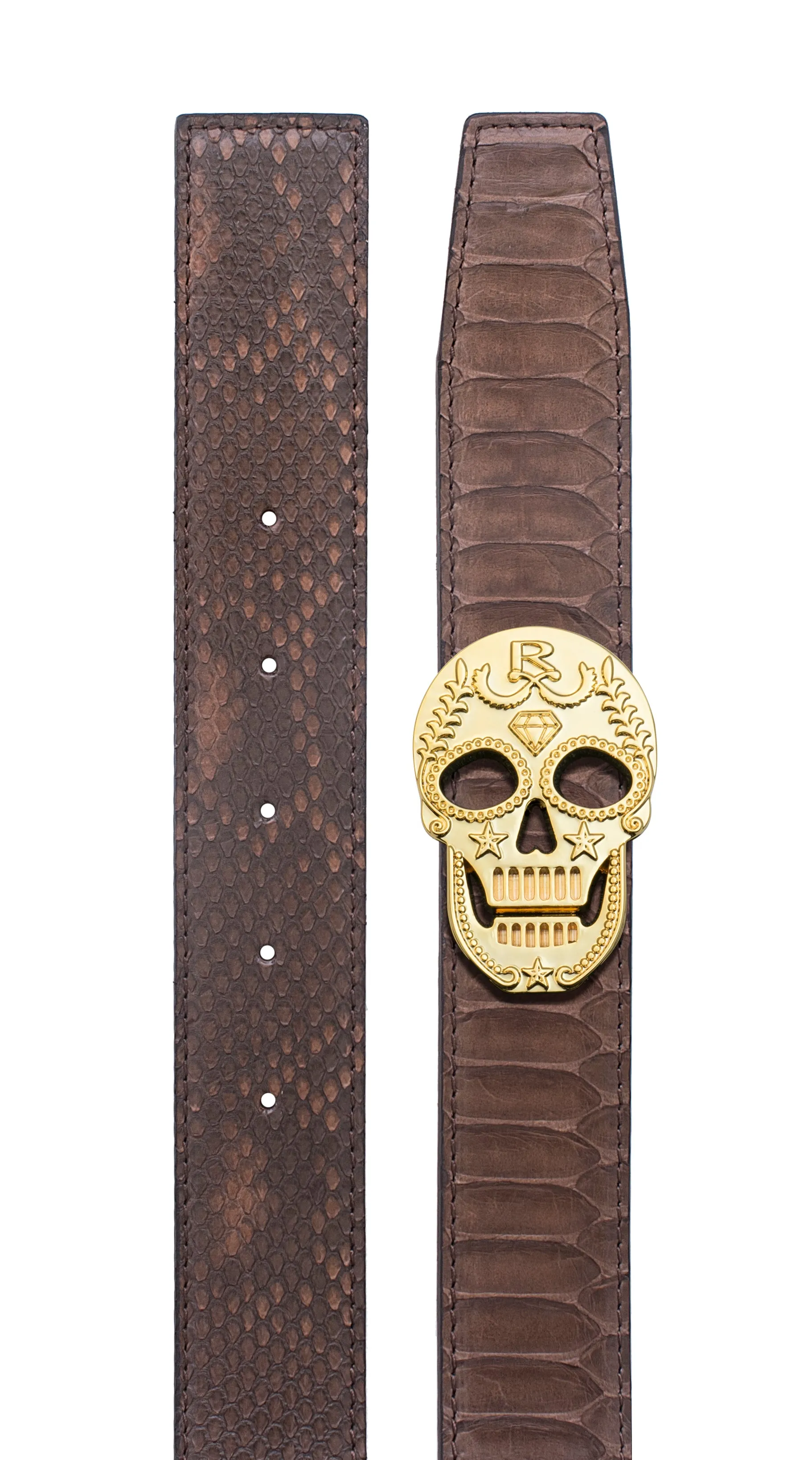 Rayal Brown Python Belt