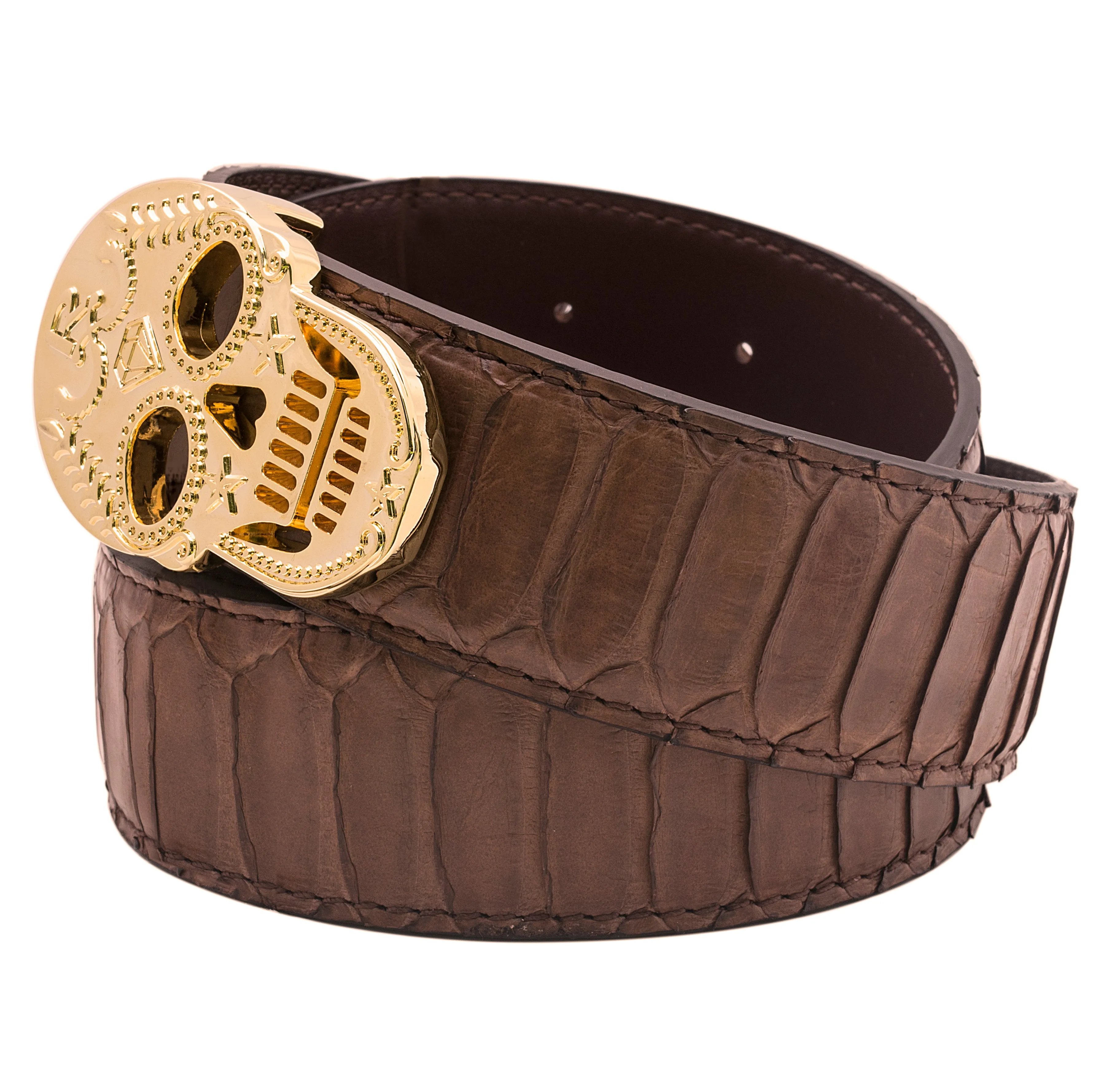 Rayal Brown Python Belt