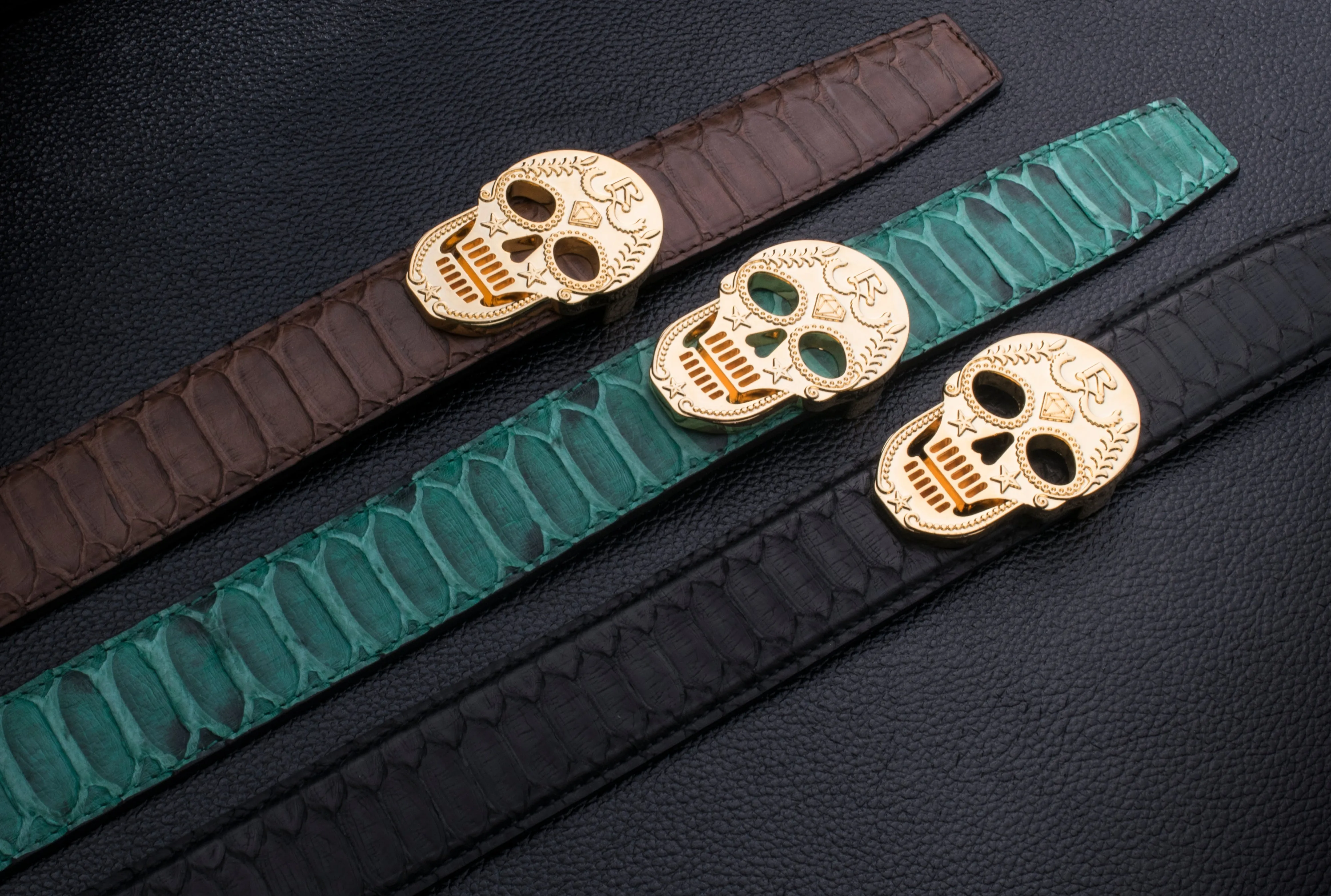 Rayal Brown Python Belt