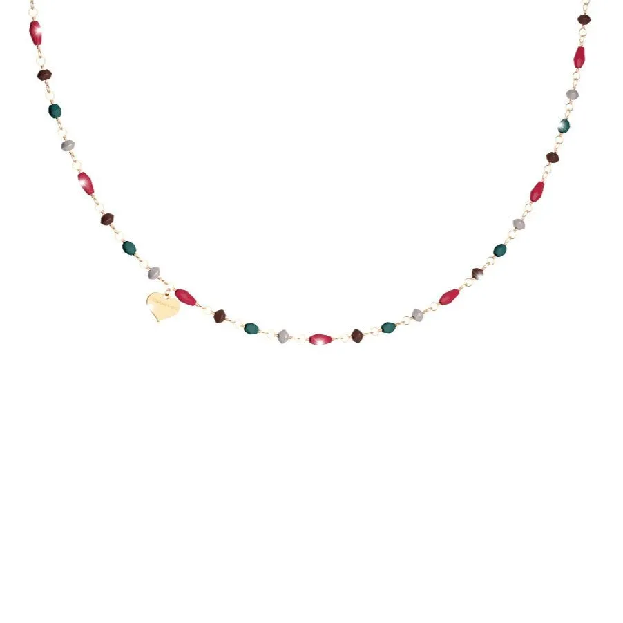 Rebecca Gold Bead Necklace