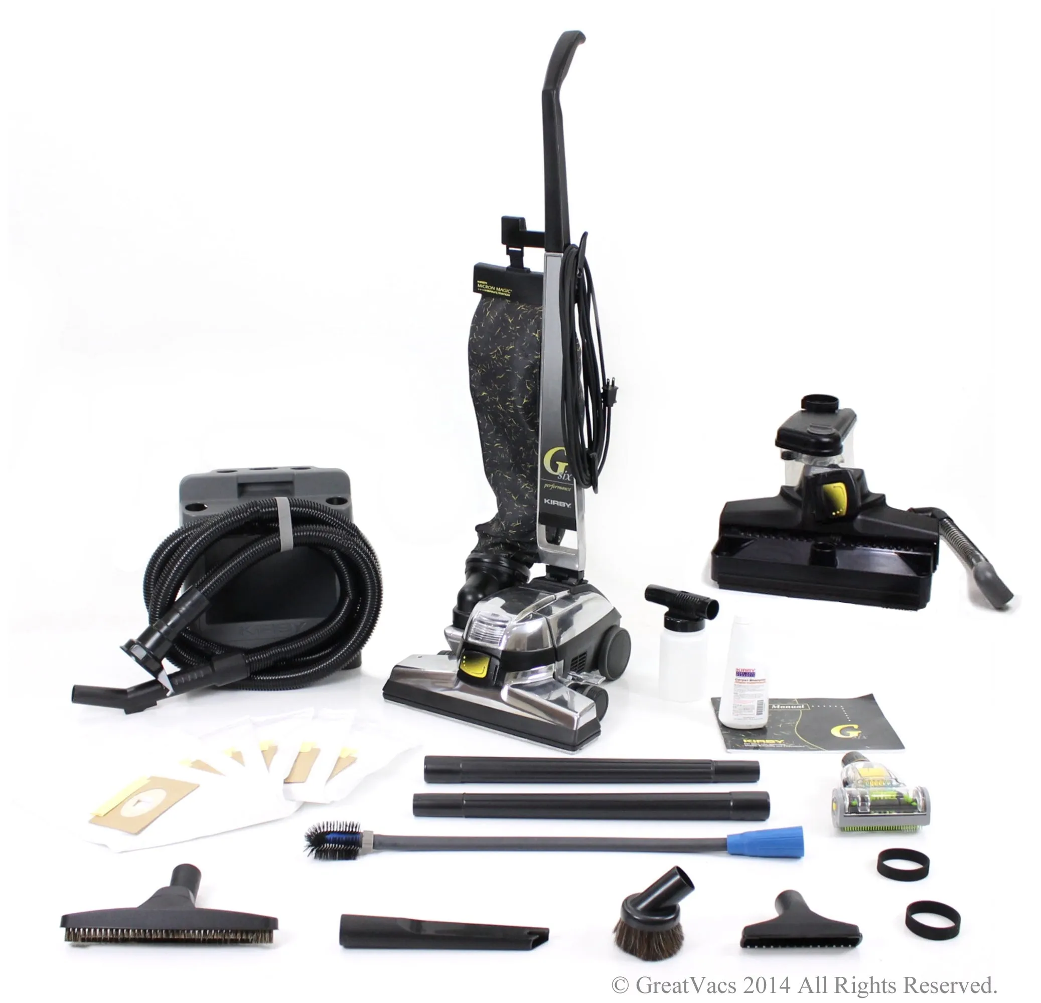 Reconditioned Kirby G6 Vacuum loaded with new GV tools Shampooer turbo brush bags & 5 Year Warranty