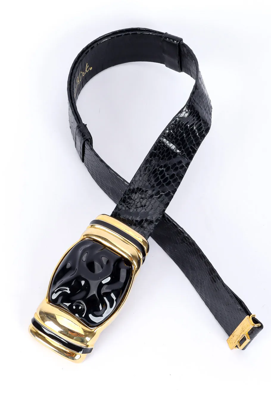 Reptile Blob Buckle Slide Belt