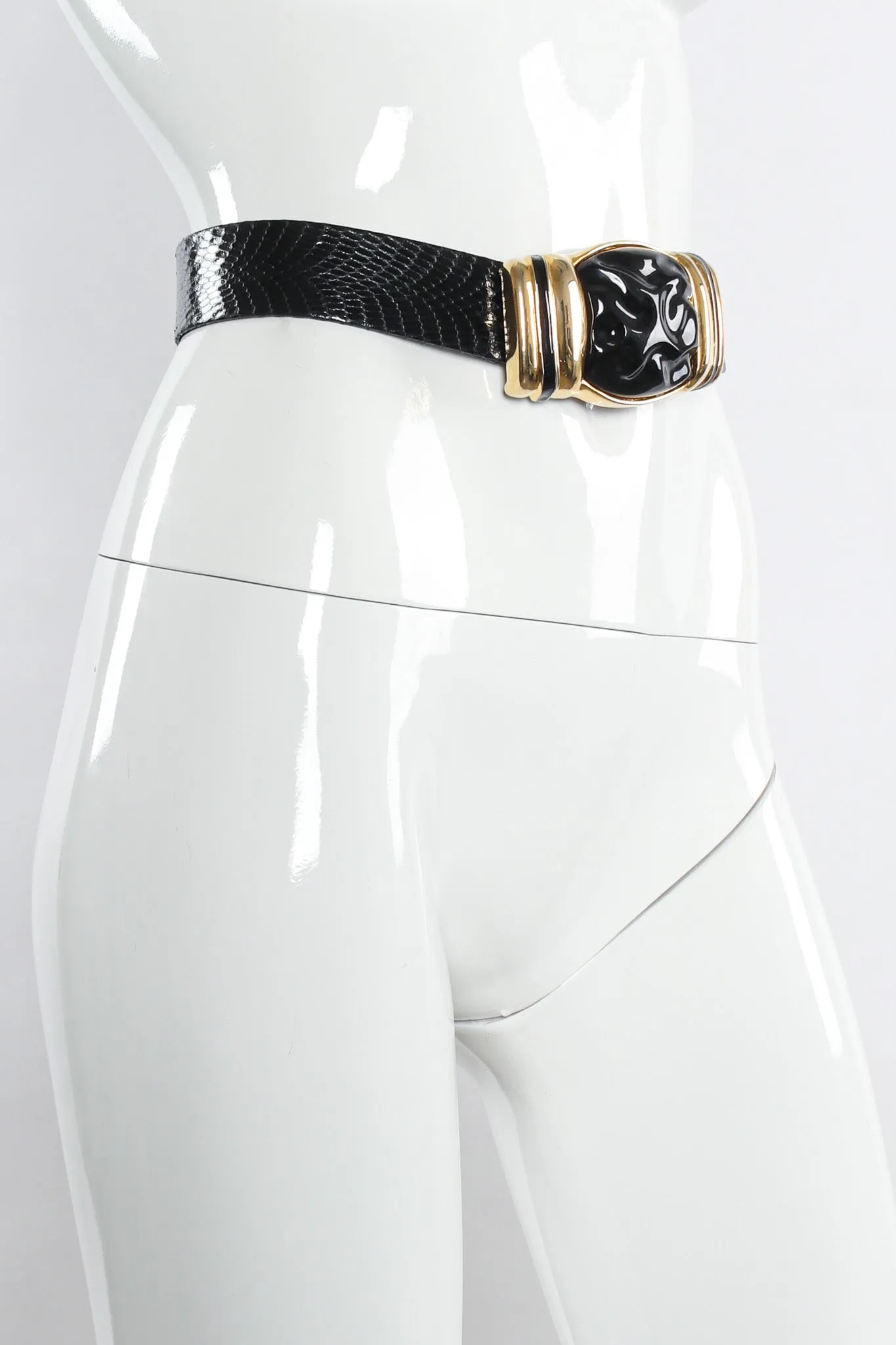 Reptile Blob Buckle Slide Belt