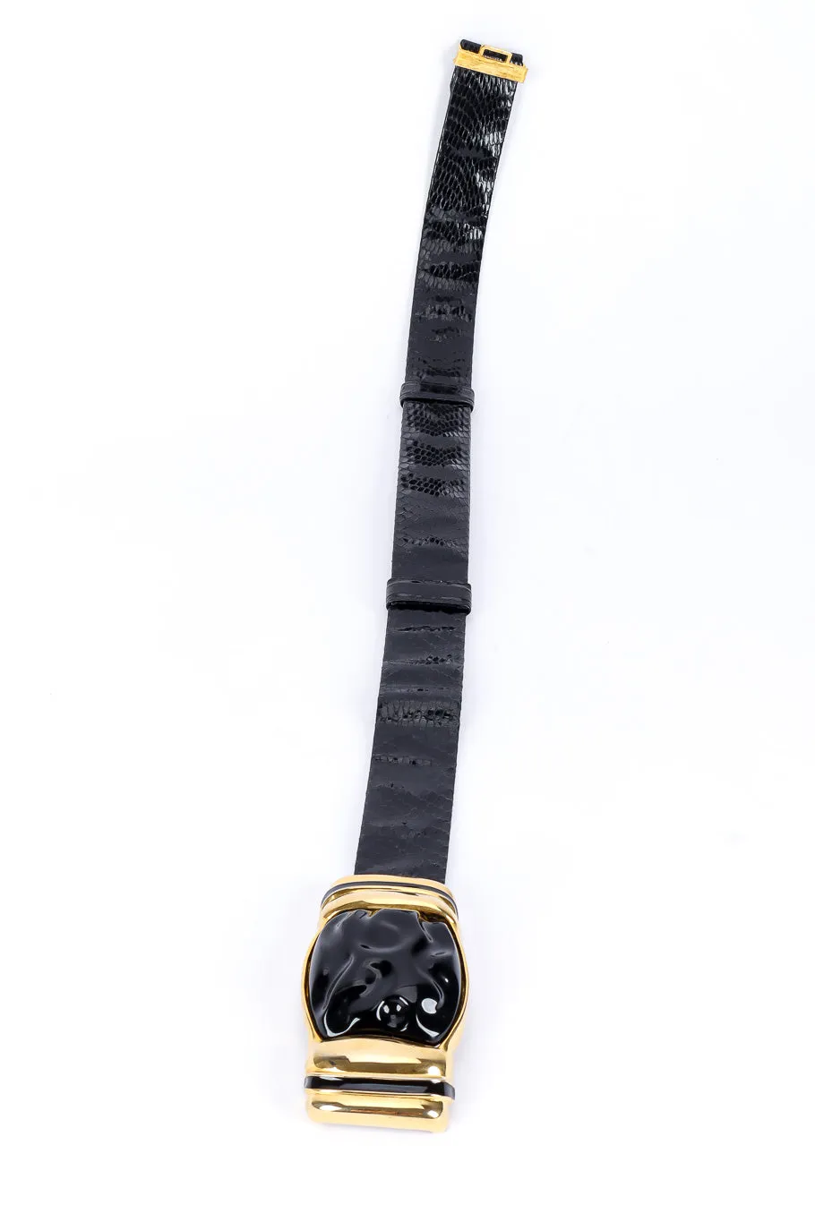 Reptile Blob Buckle Slide Belt