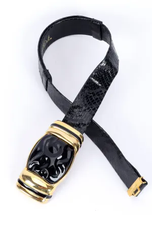 Reptile Blob Buckle Slide Belt