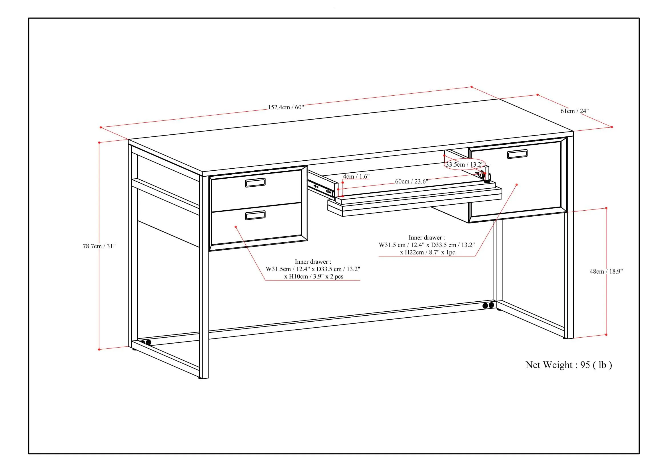 Richmond Desk in Acacia