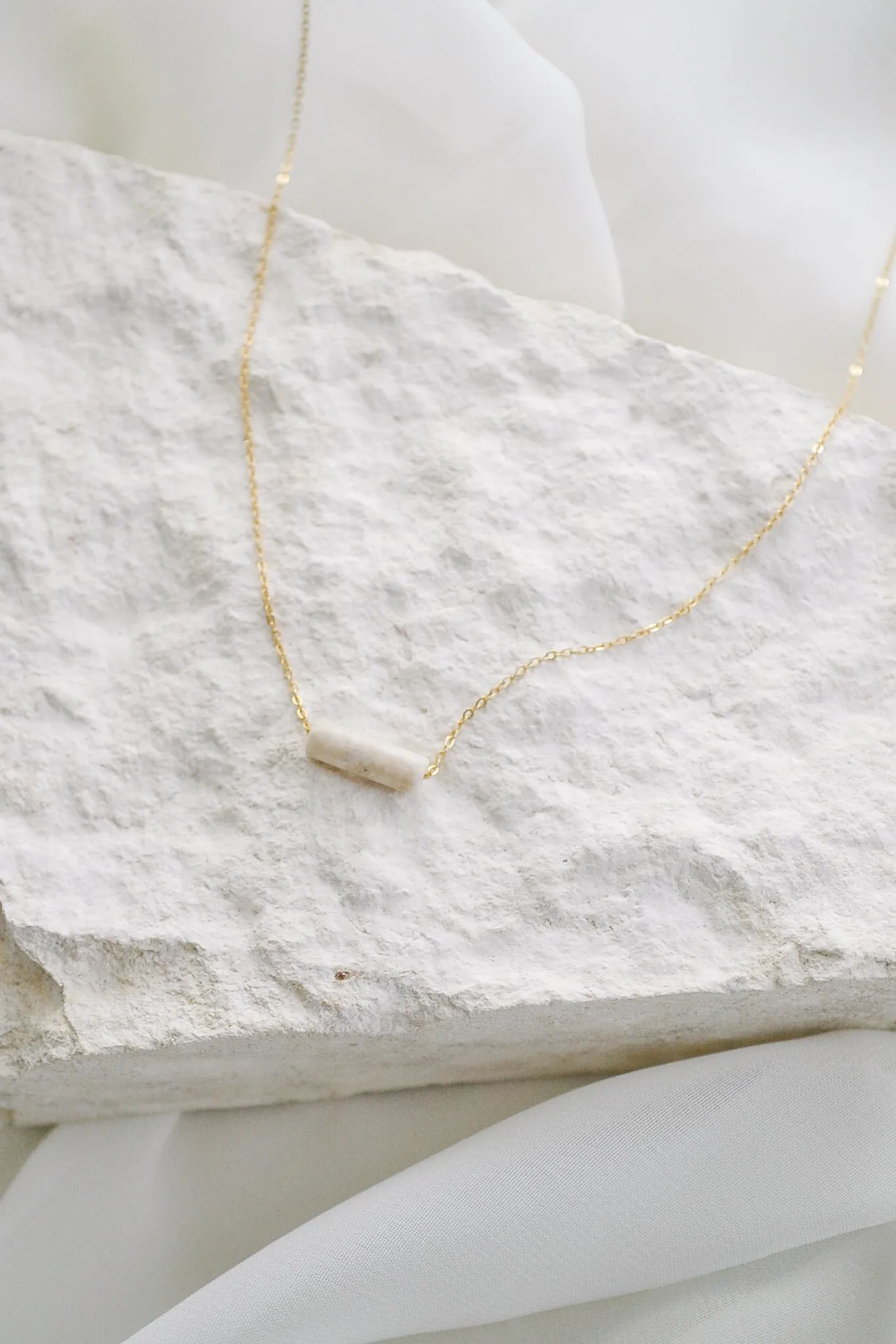 Riverstone Bead Necklace