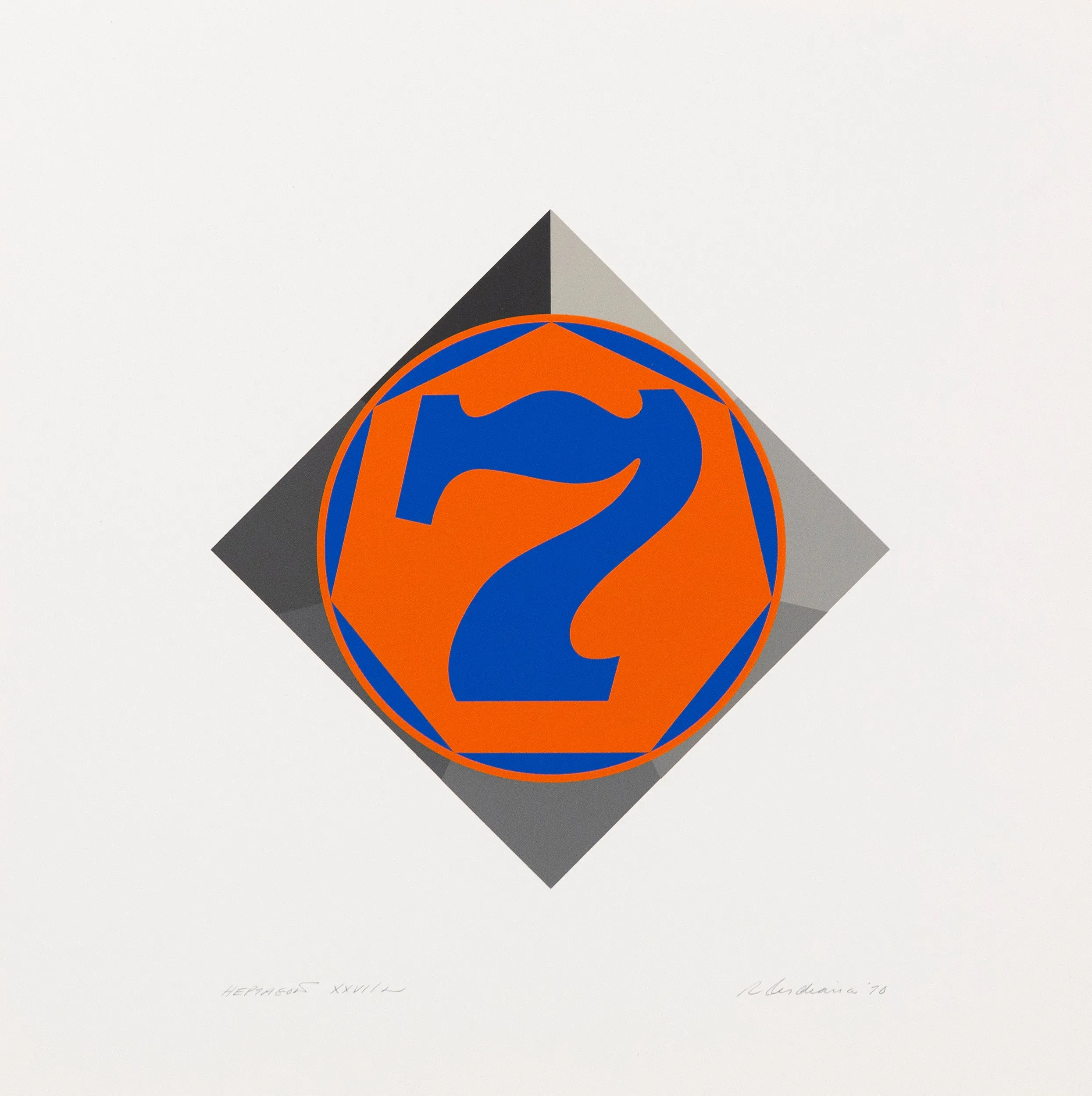 ROBERT INDIANA "HEPTAGON", 1970