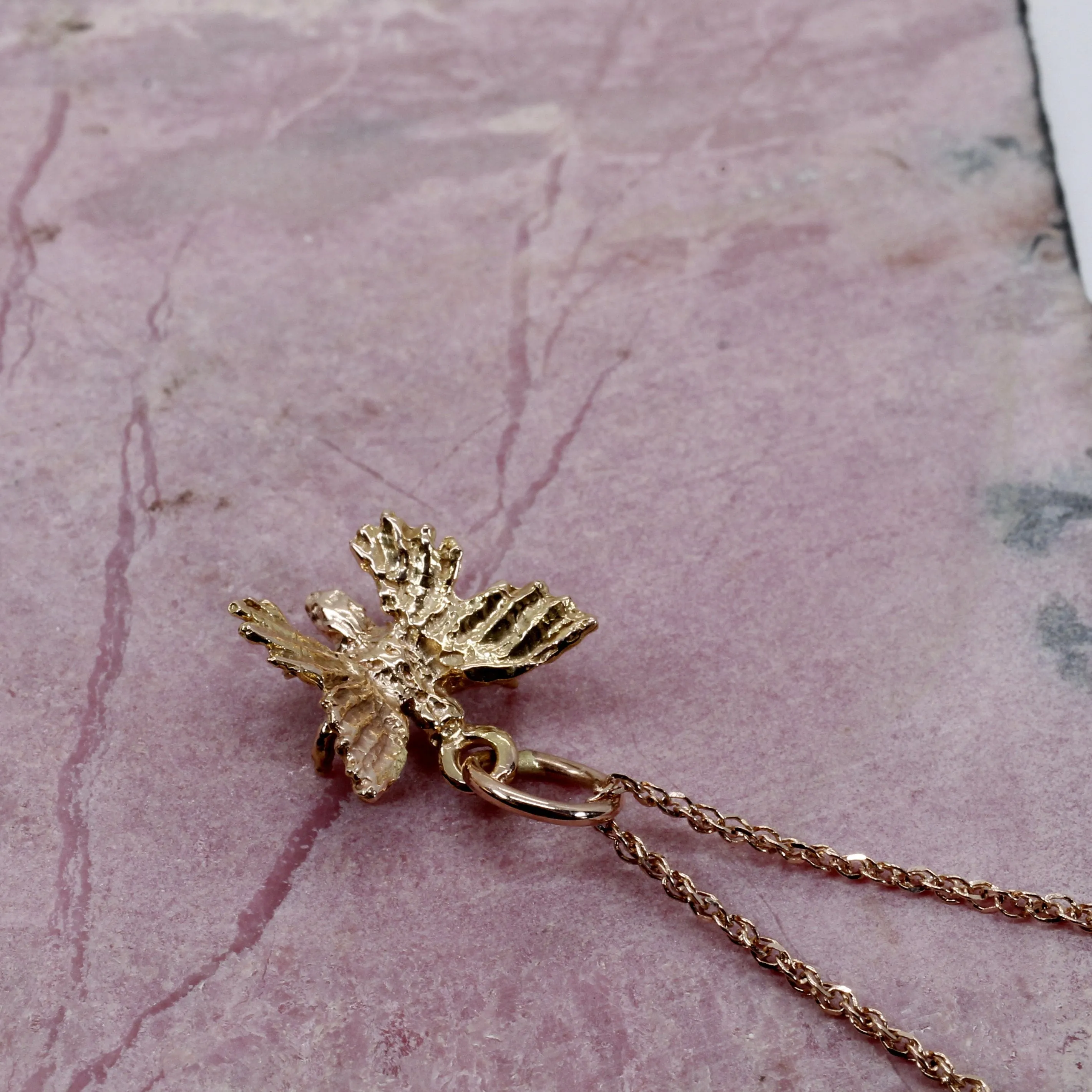 Rose Gold Butterfly Necklace and Earring Set