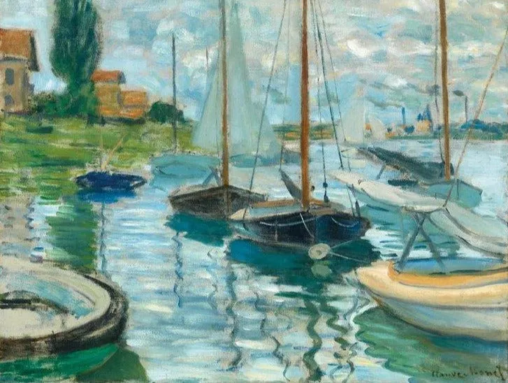 Sailboats on the Seine Puzzle