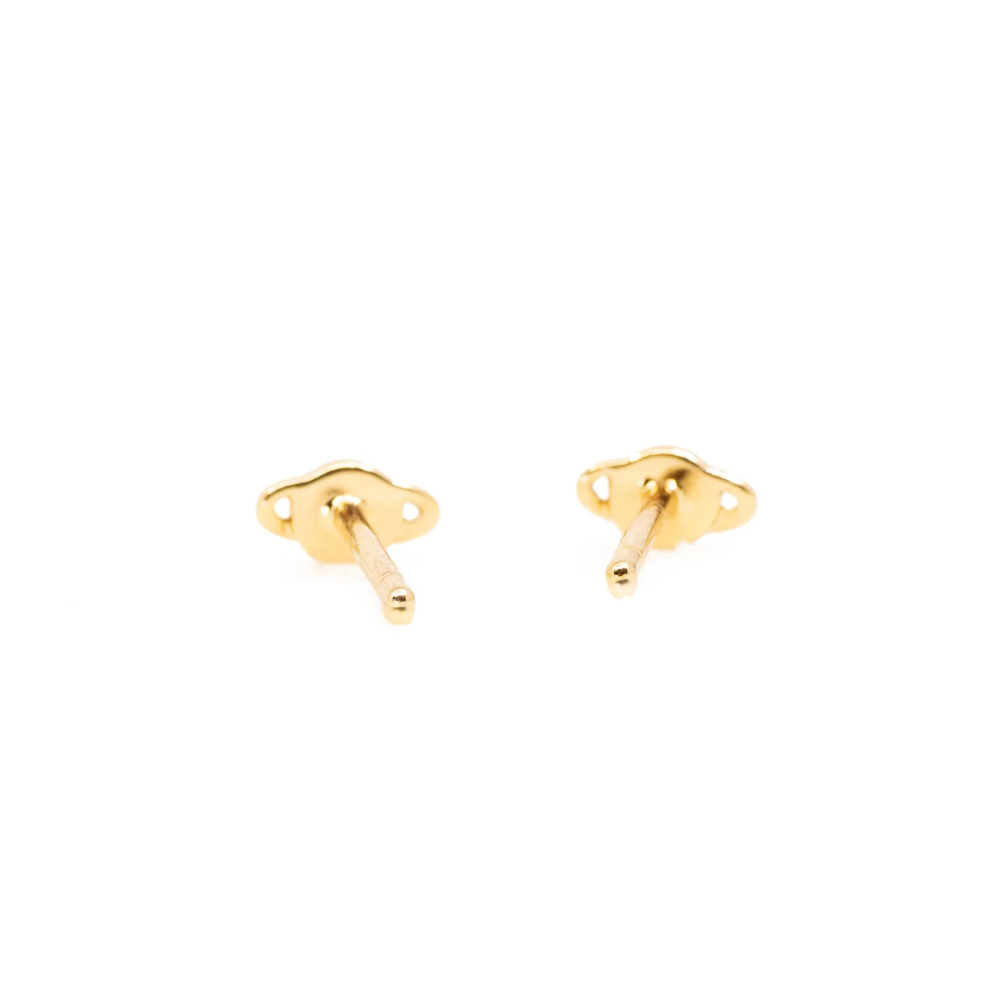 Saturn Stud Earrings in Gold