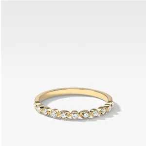 Scalloped Diamond Wedding Band